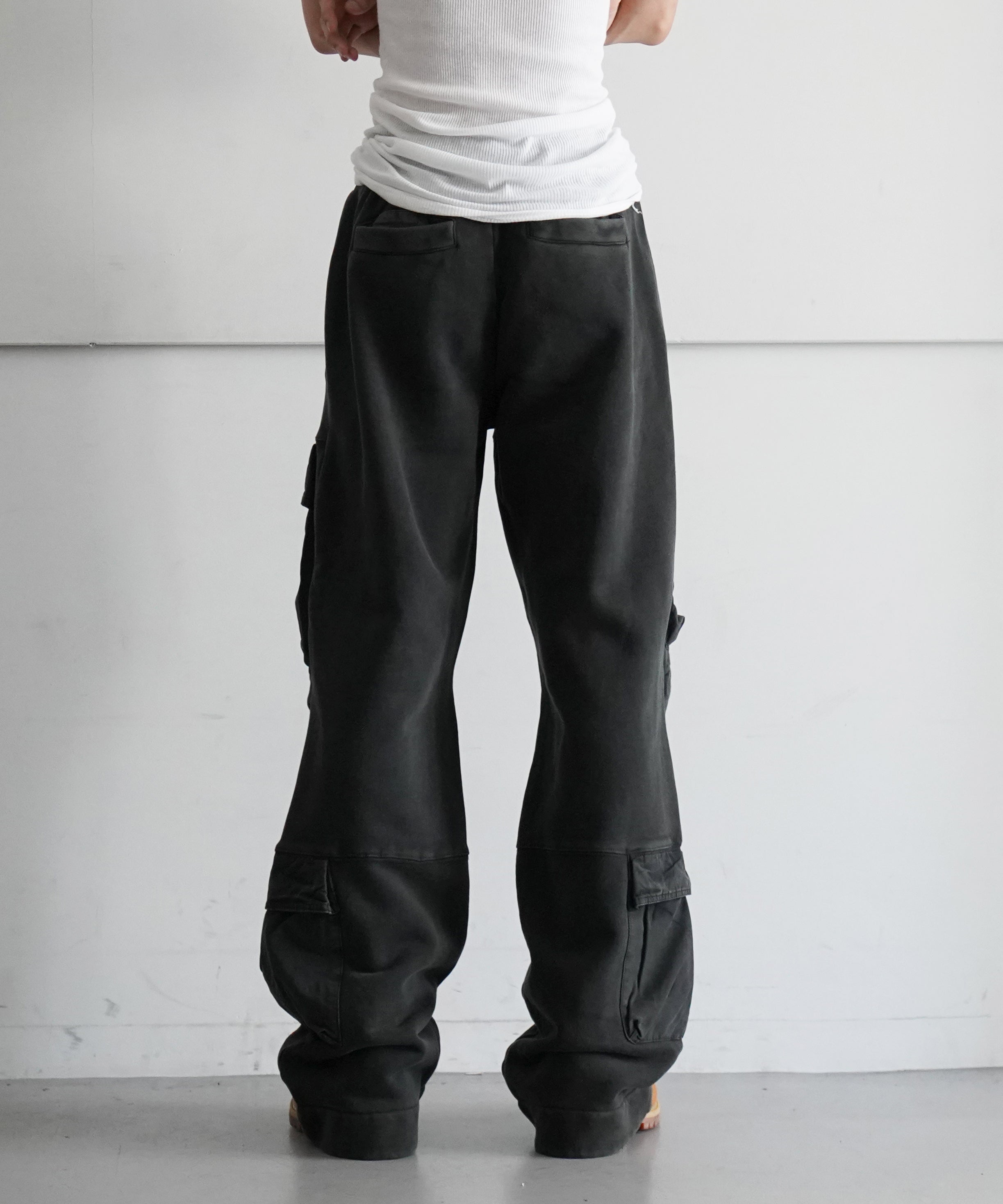 ENTIRE STUDIOS UTILITY SWEATS "WASHED BLACK"