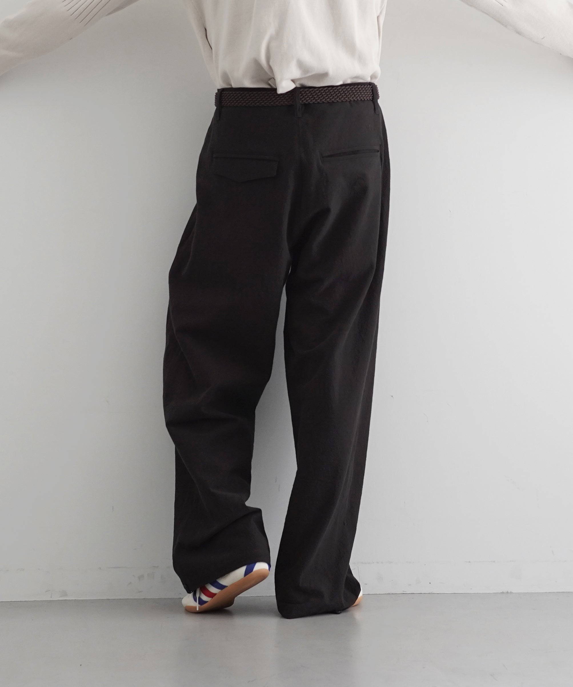 SAN SAN GEAR Weave taped pants "BLACK"