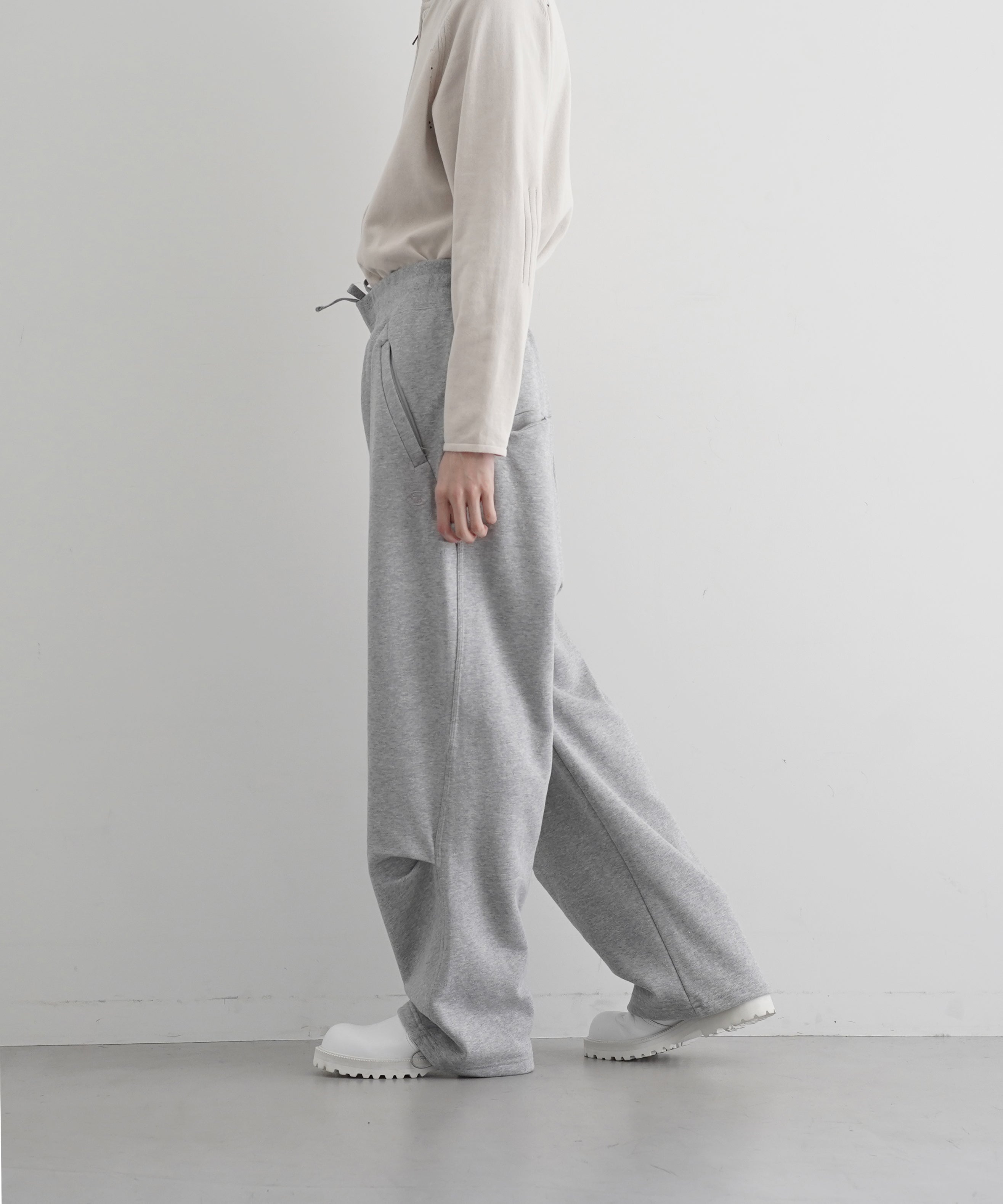 SAN SAN GEAR Sweat pants "MELANGE GREY"