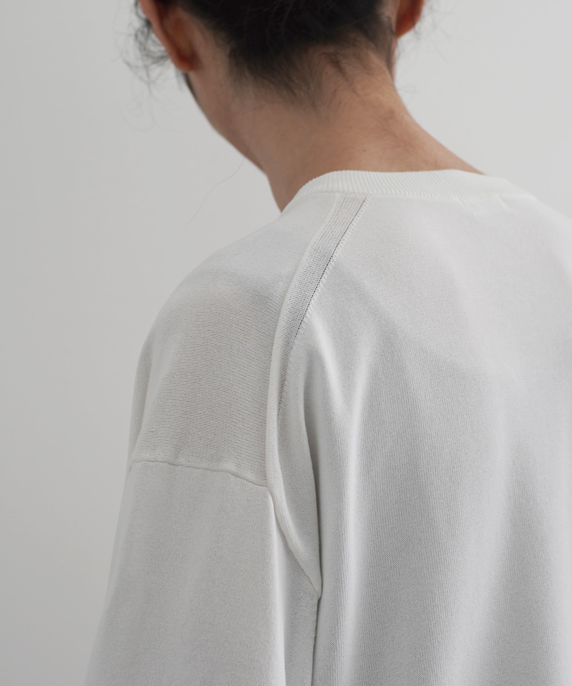 【EXCLUSIVE】crepuscule Washi v/n pullover "WHITE"
