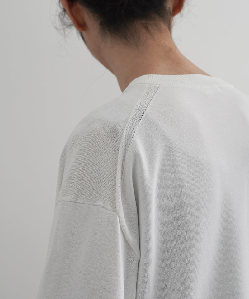 【EXCLUSIVE】crepuscule Washi v/n pullover "WHITE"