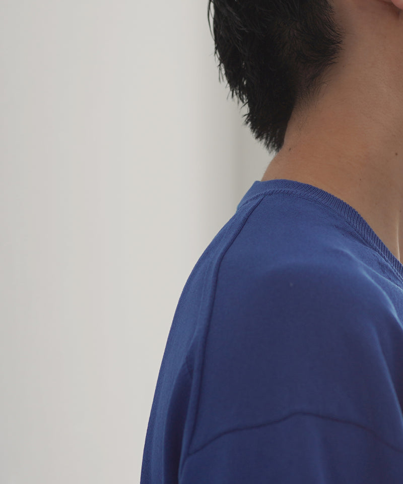 【EXCLUSIVE】crepuscule Washi v/n pullover "BLUE"