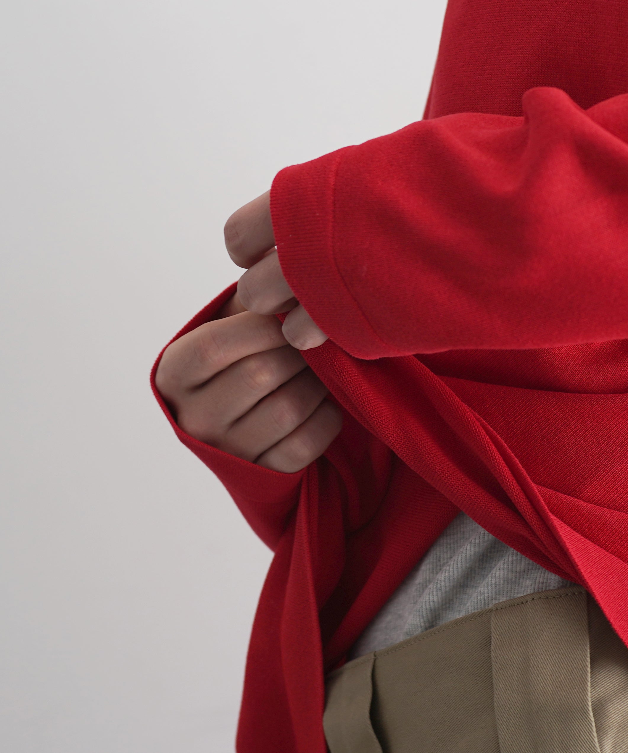 【EXCLUSIVE】crepuscule Washi v/n pullover "RED"