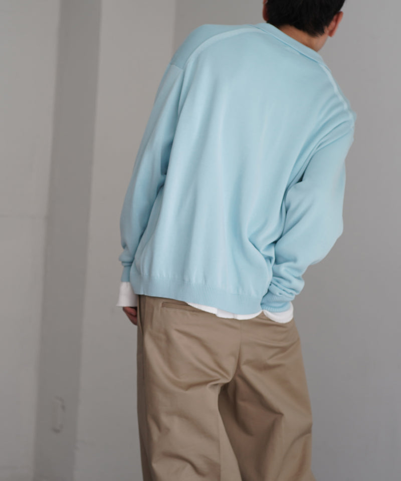 【EXCLUSIVE】crepuscule L/s polo "SAX"