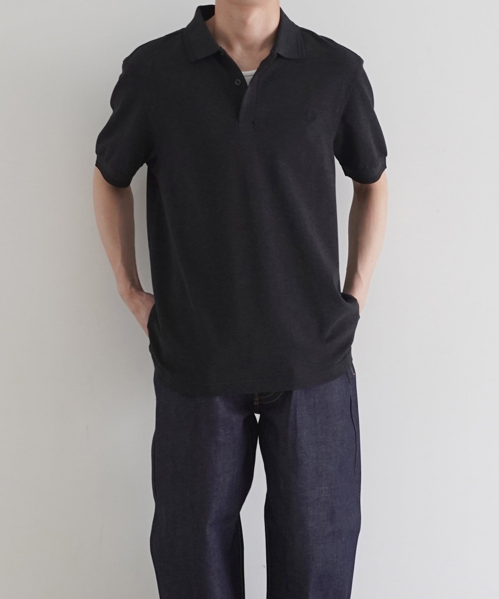 FRED PERRY Twintipped fredperryshirt "CHARCOALMARL"