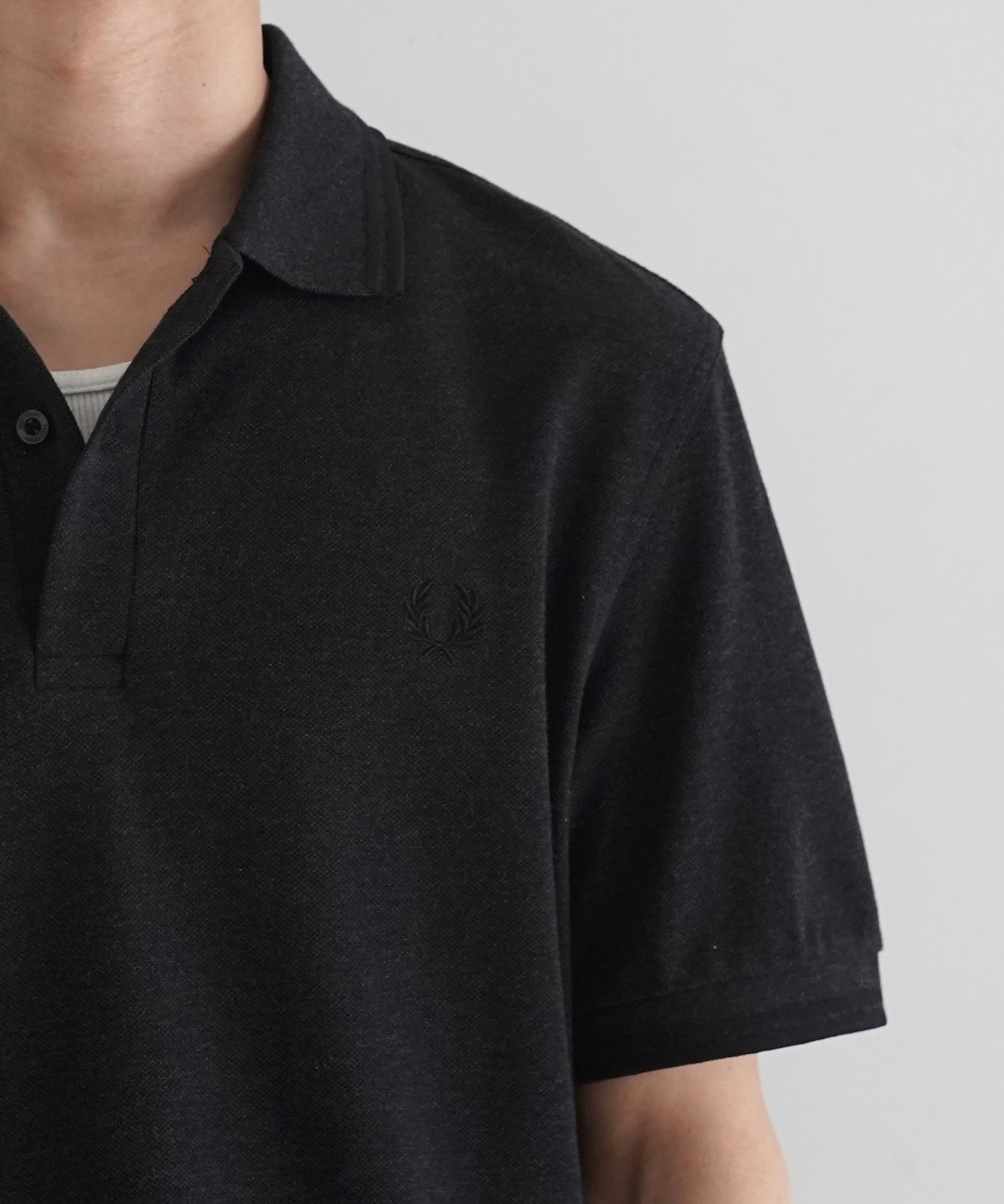 FRED PERRY Twintipped fredperryshirt "CHARCOALMARL"