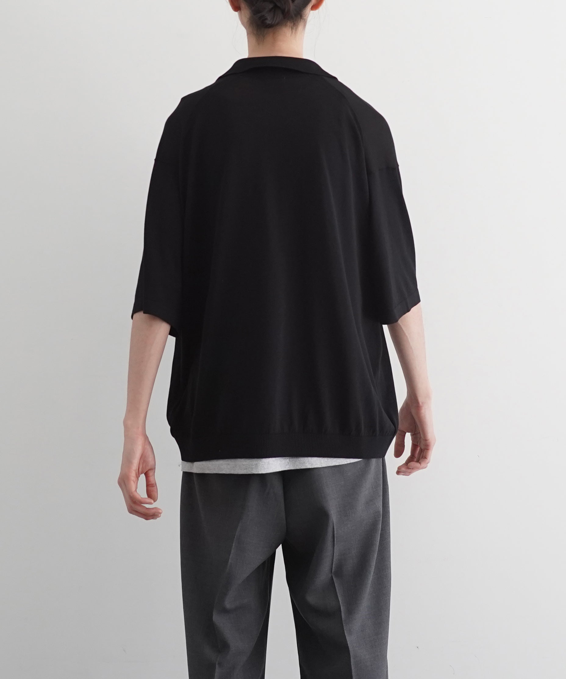 crepuscule S/s polo "BLACK"