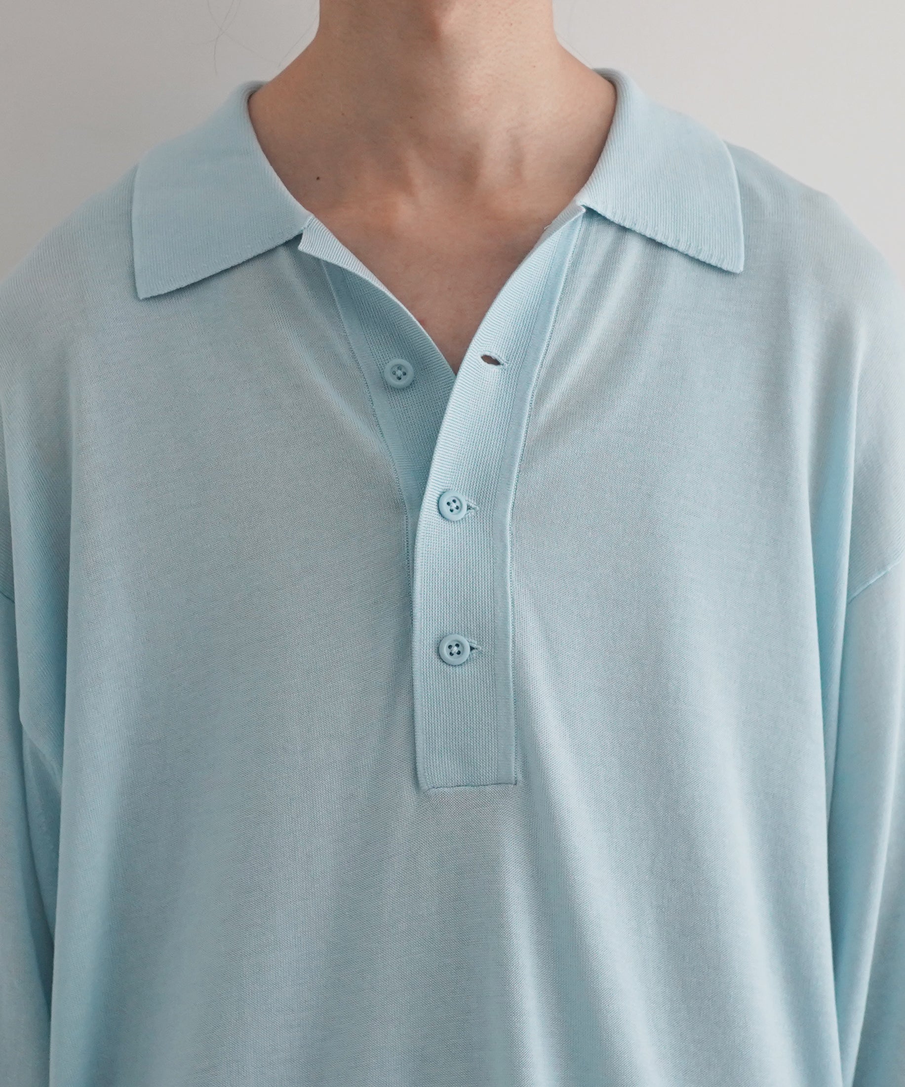 【EXCLUSIVE】crepuscule S/s polo "SAX"