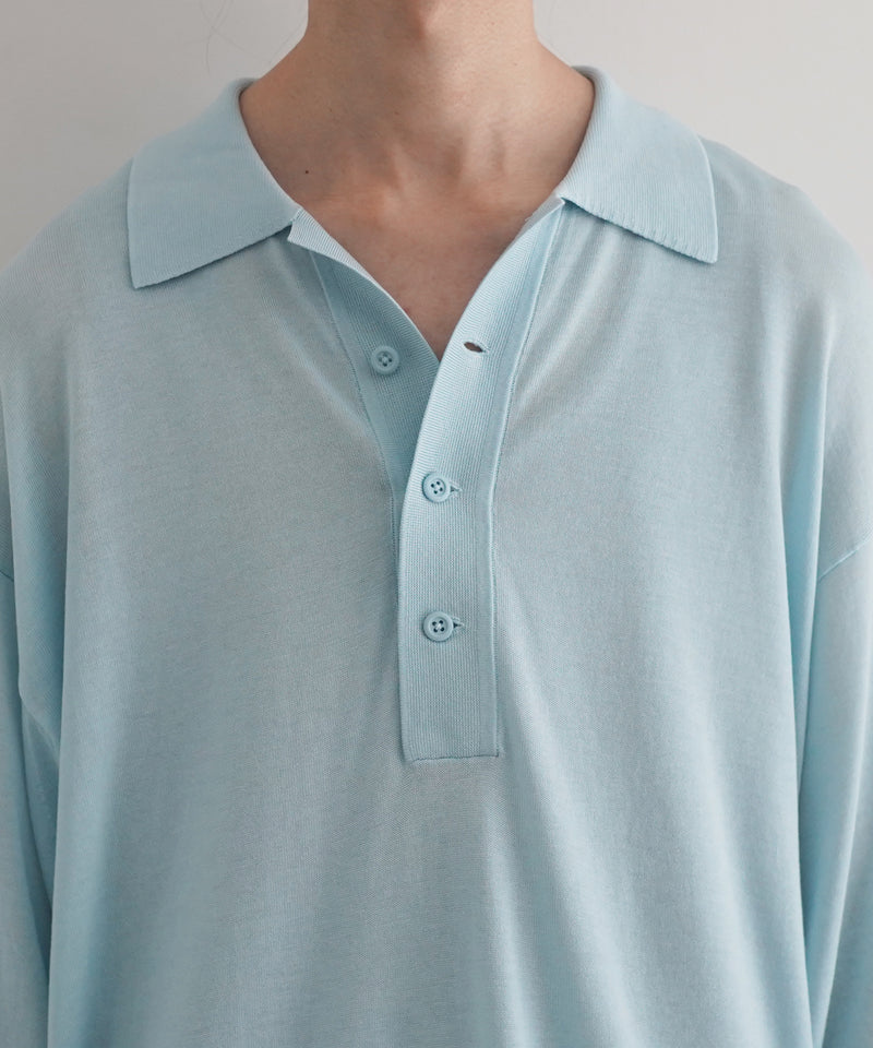 【EXCLUSIVE】crepuscule S/s polo "SAX"