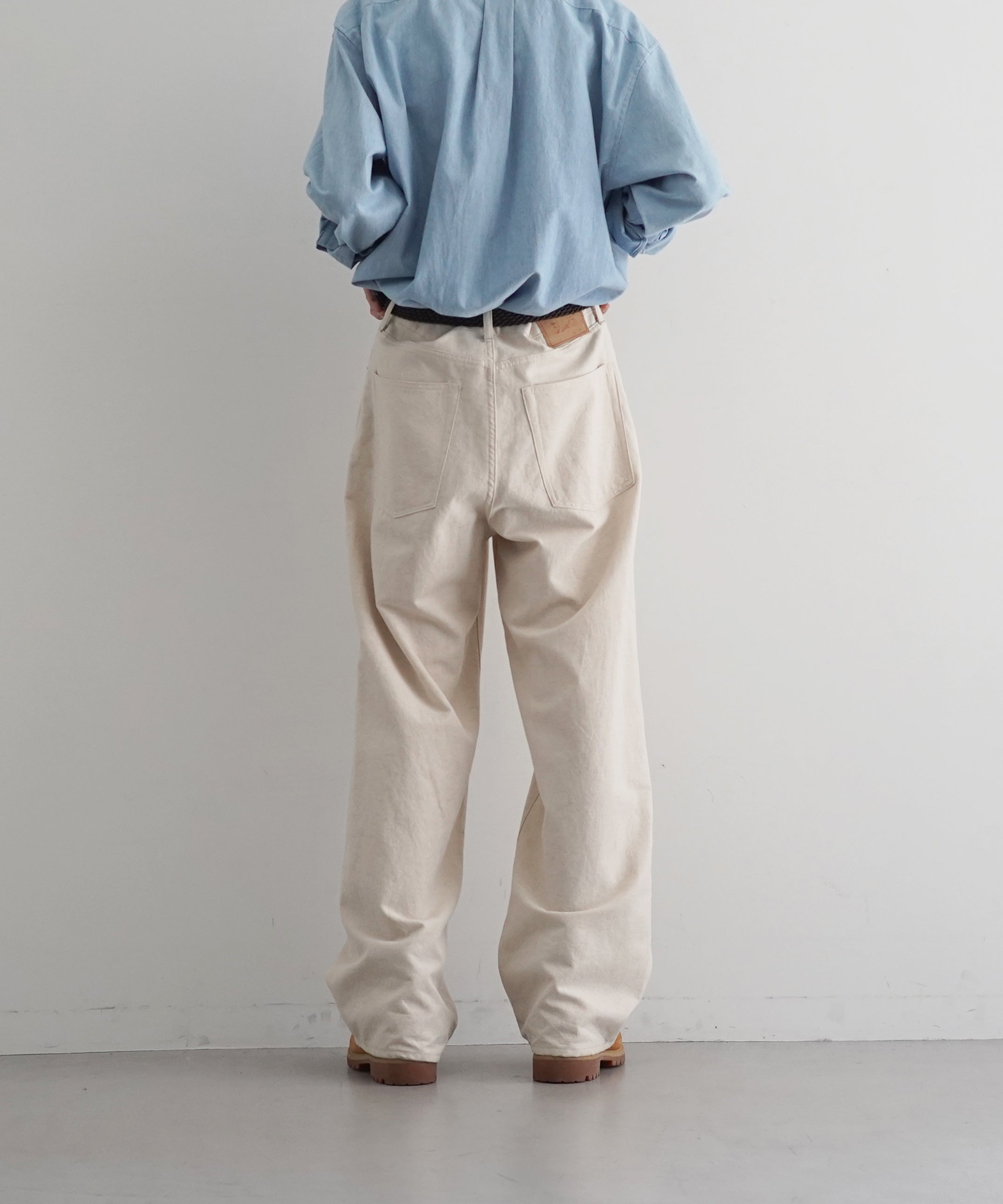 UNUSED Uw1192 wide glitter pants "BEIGE"