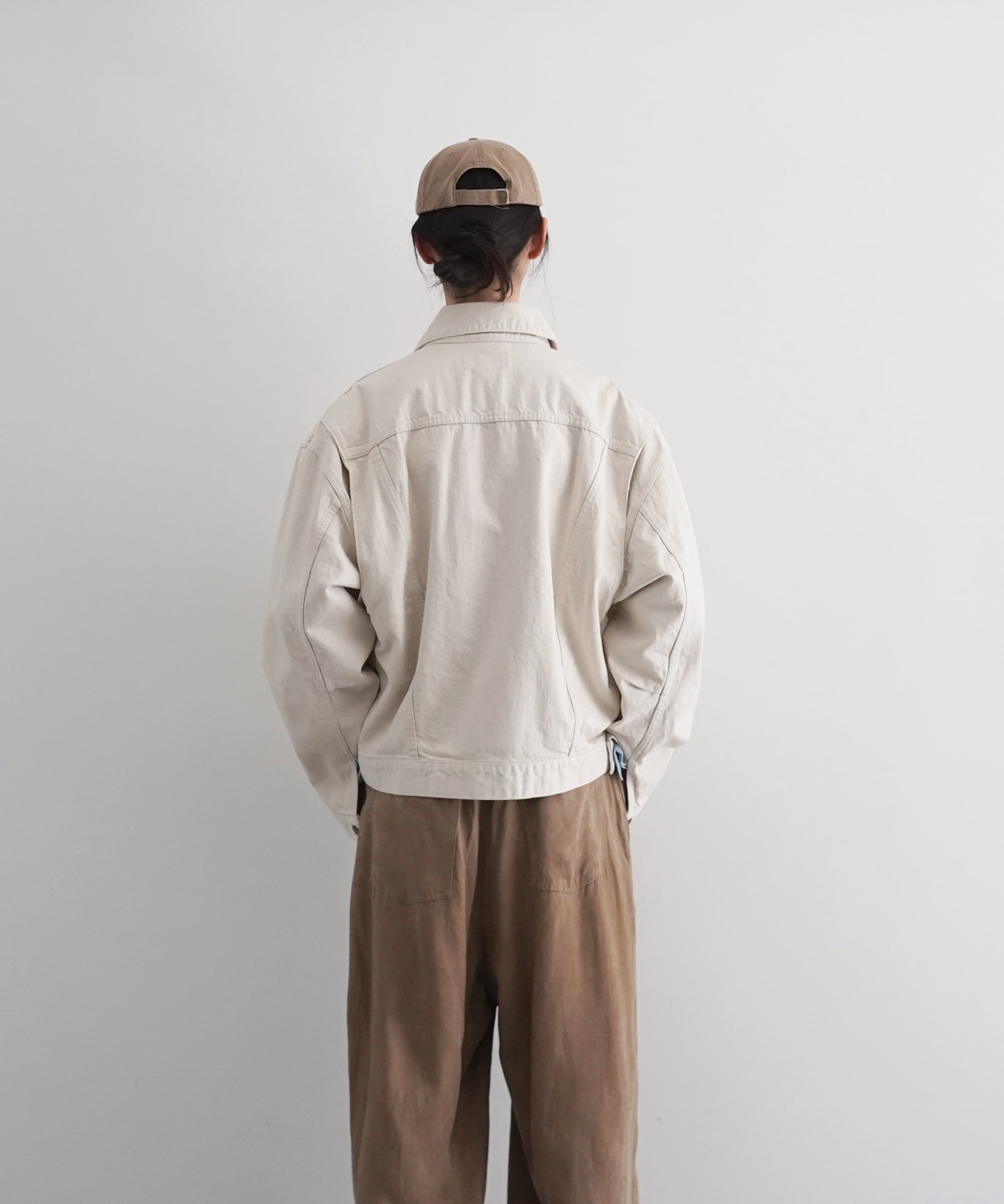 UNUSED Us2535 wide denim jacket "NATURAL"