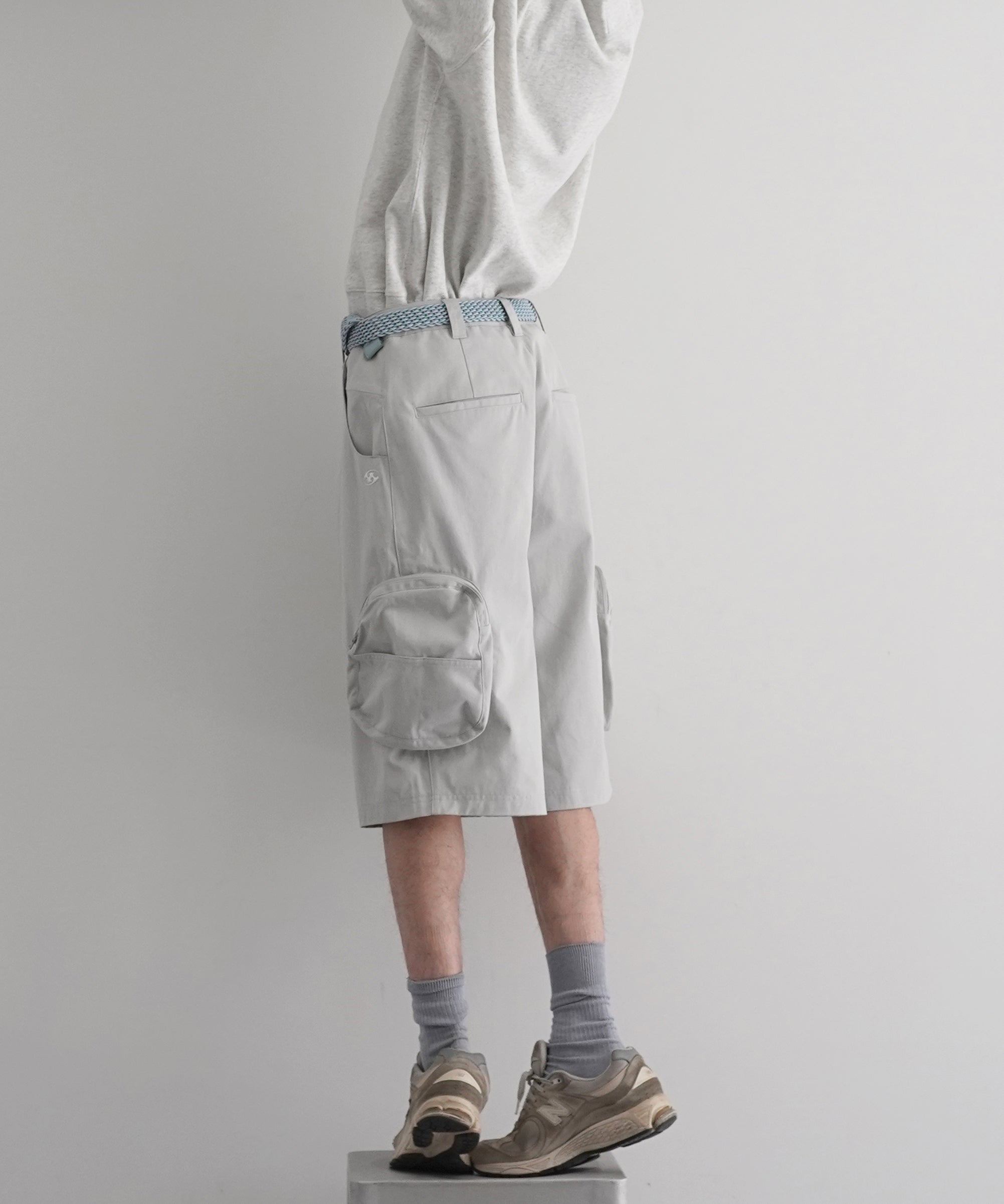 SAN SAN GEAR Cargo shorts "LIGHT GREY"