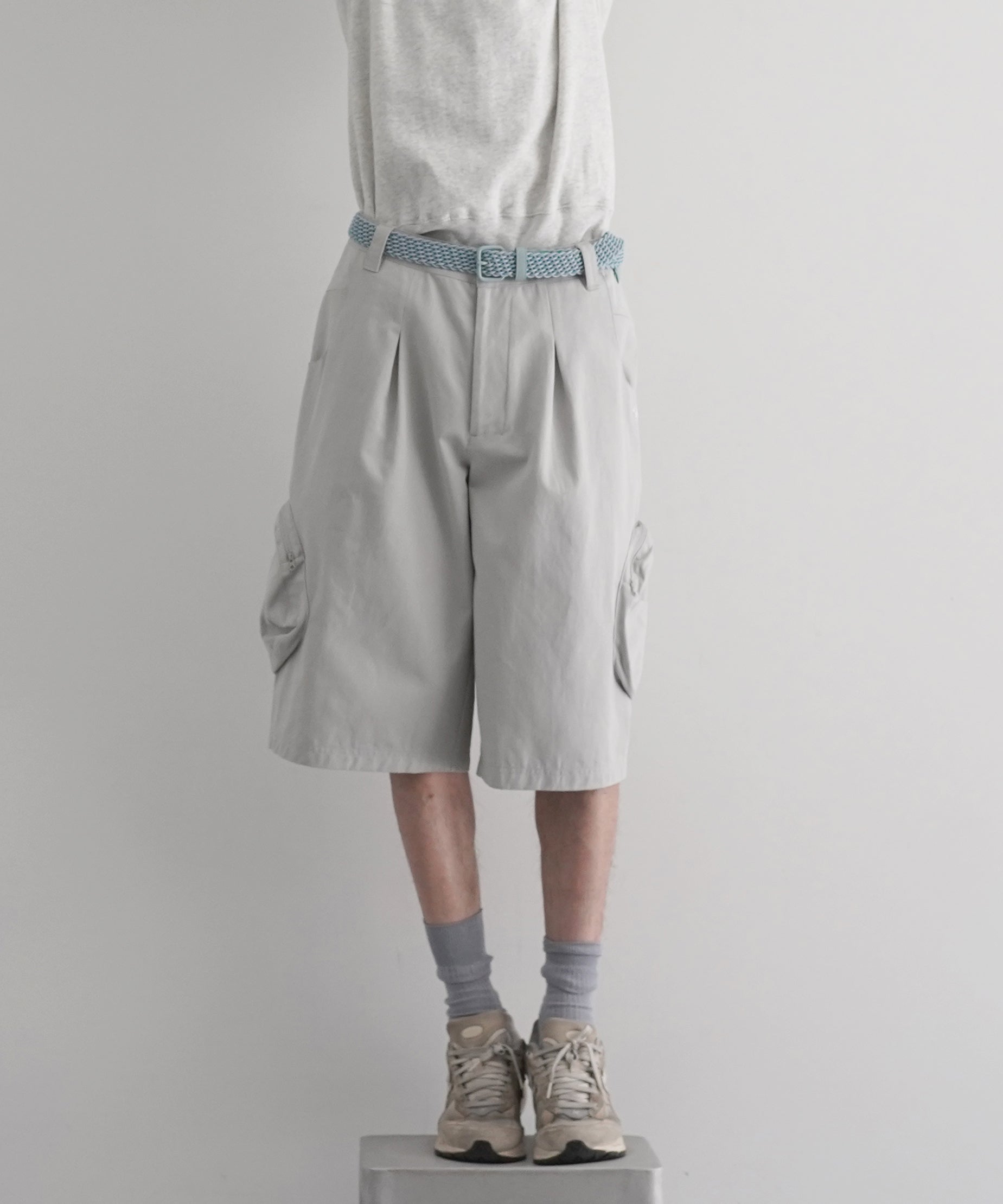 SAN SAN GEAR Cargo shorts "LIGHT GREY"