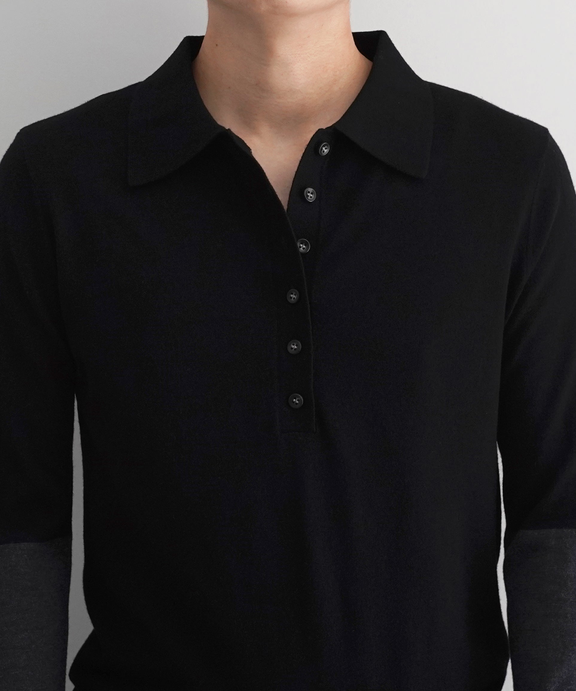 entire studios Split sleeve polo "MATTER"