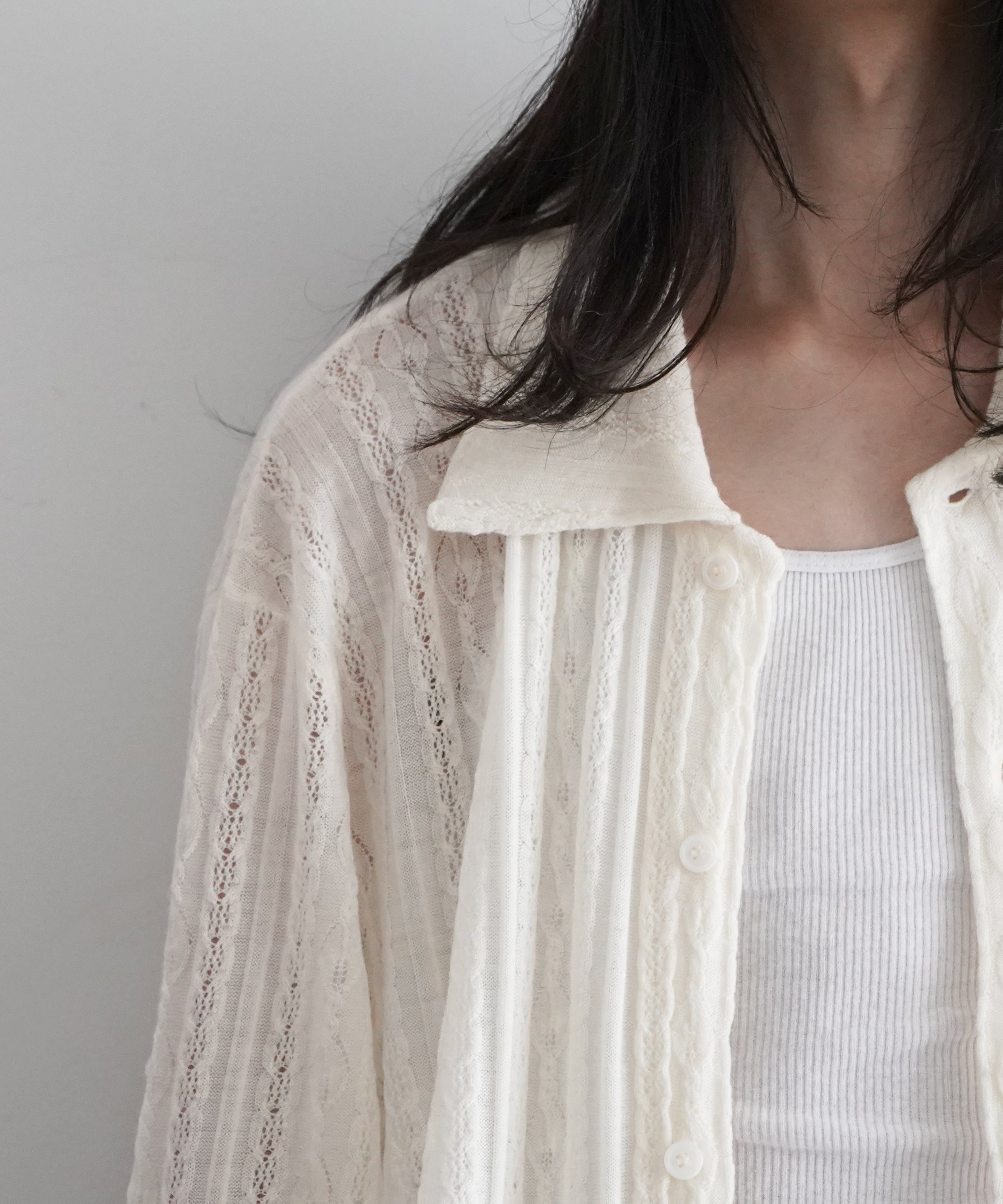 sefr RIKU SHIRT "FINE CREAM MERINO"