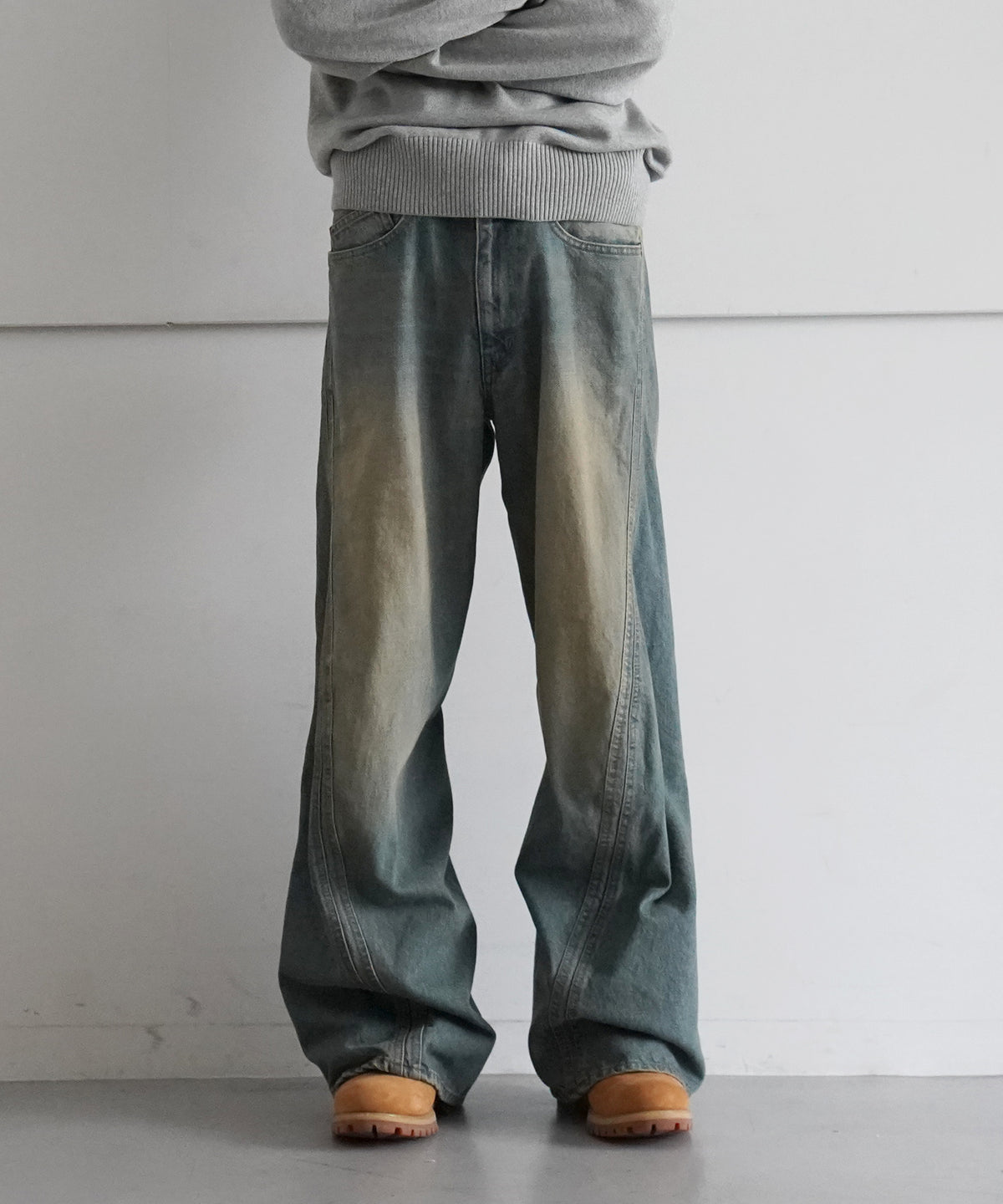 NVRFRGT【ネヴァーフォーゲット】3d twisted wide leg 