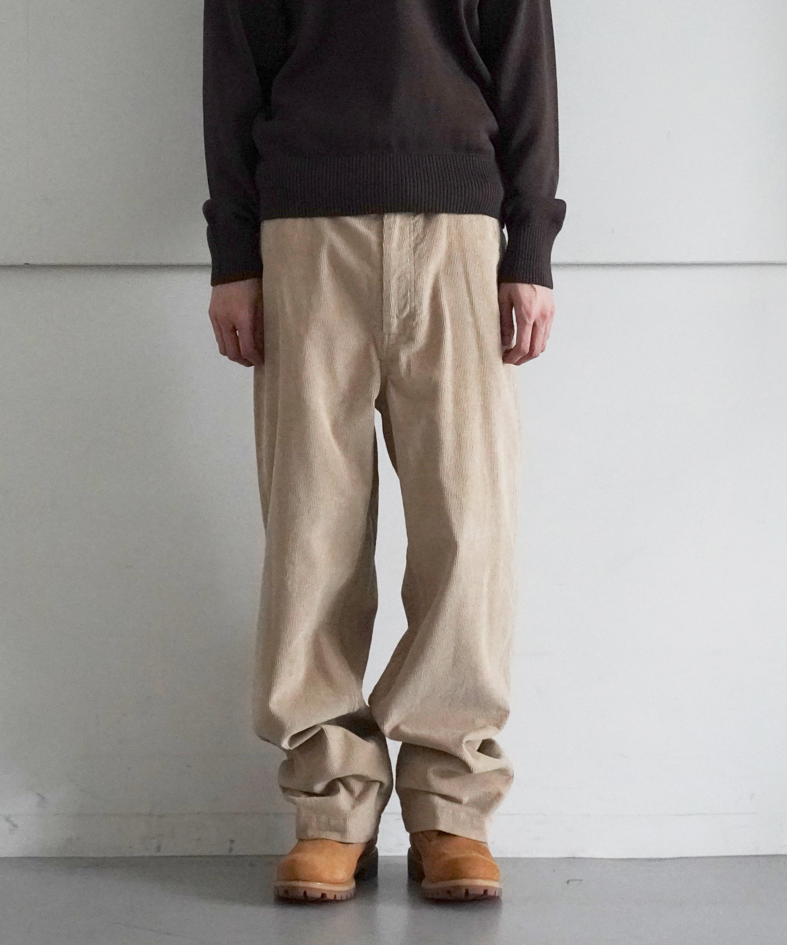 order loose corduroy pants "natural"