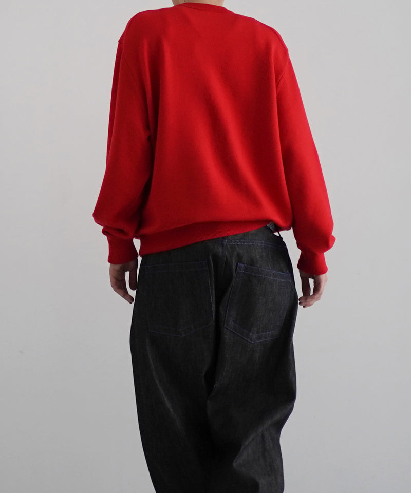 DIGAWEL Extrafine merino wool sweater "RED"