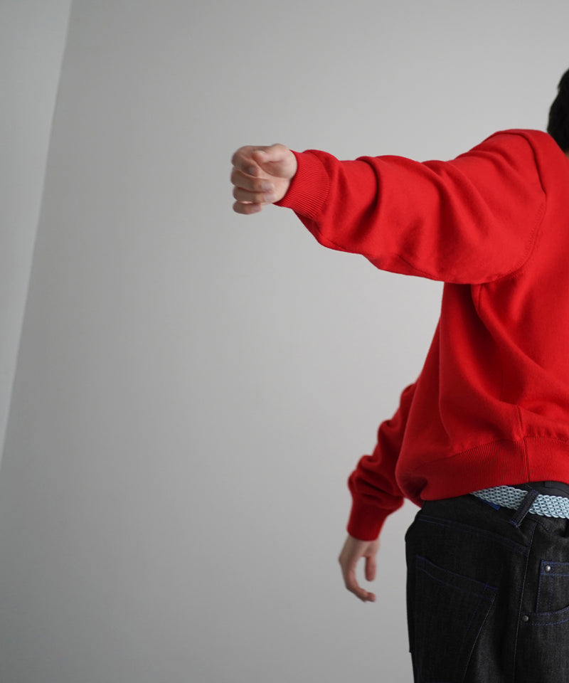 DIGAWEL Extrafine merino wool sweater "RED"