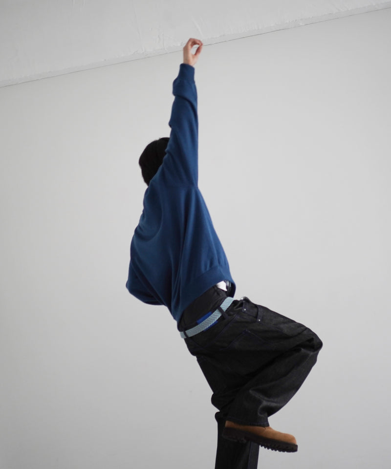 DIGAWEL Extrafine merino wool sweater "BLUE"