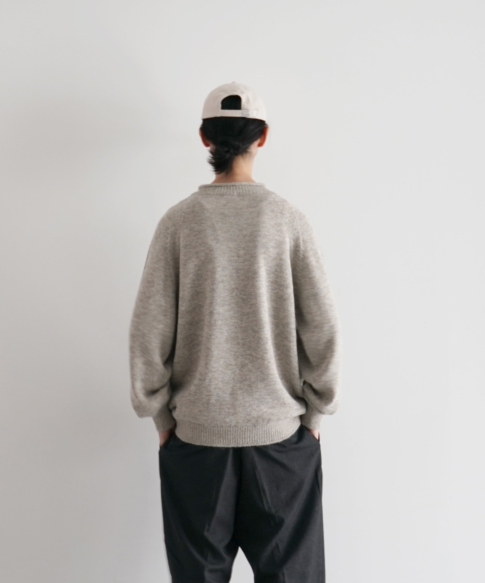 crepuscule W/g alpaca pullover "BEIGE"