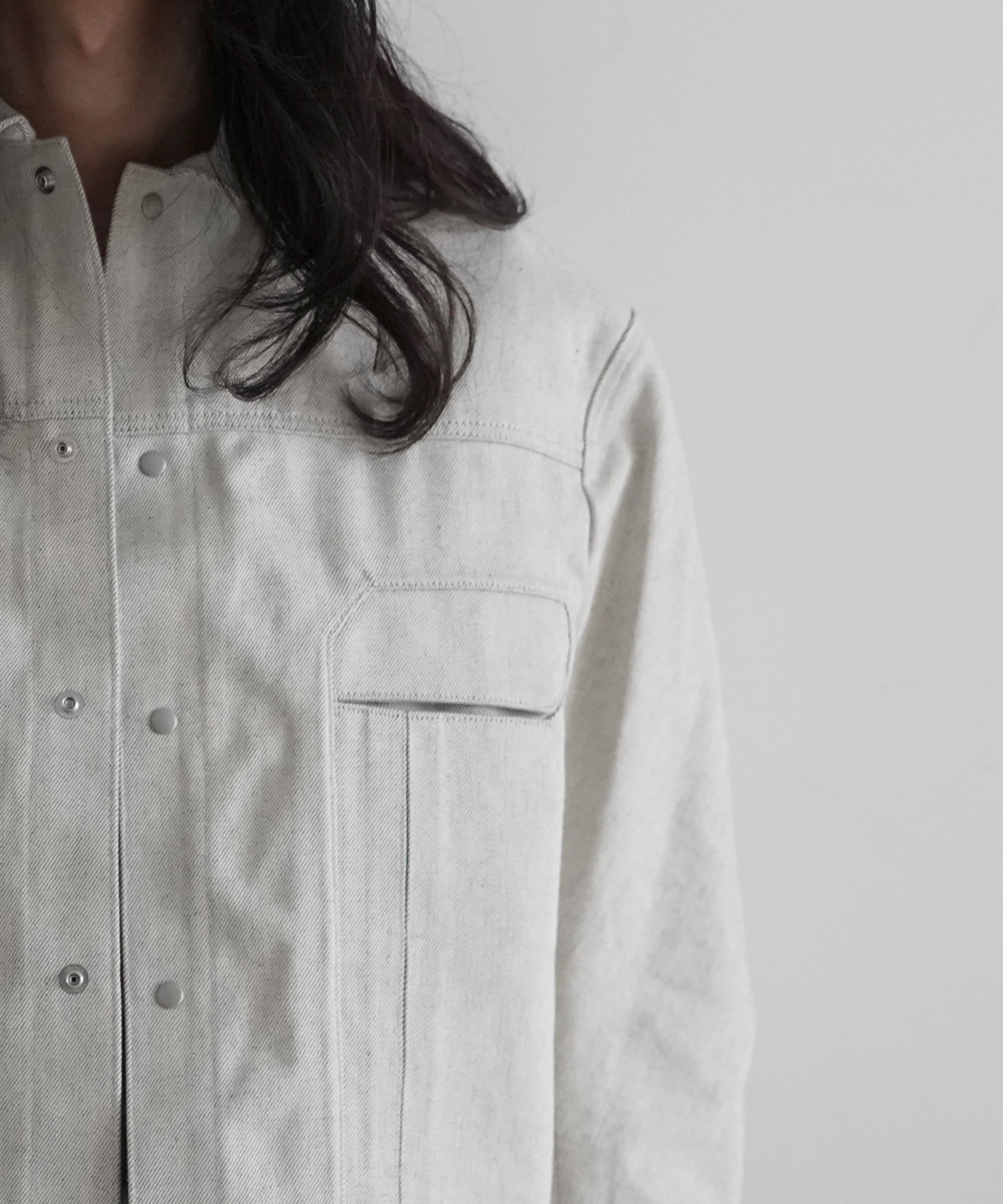 OPPOSE DUALITY 6Pocket Panel Denim Jacket 2nd "WHITE"