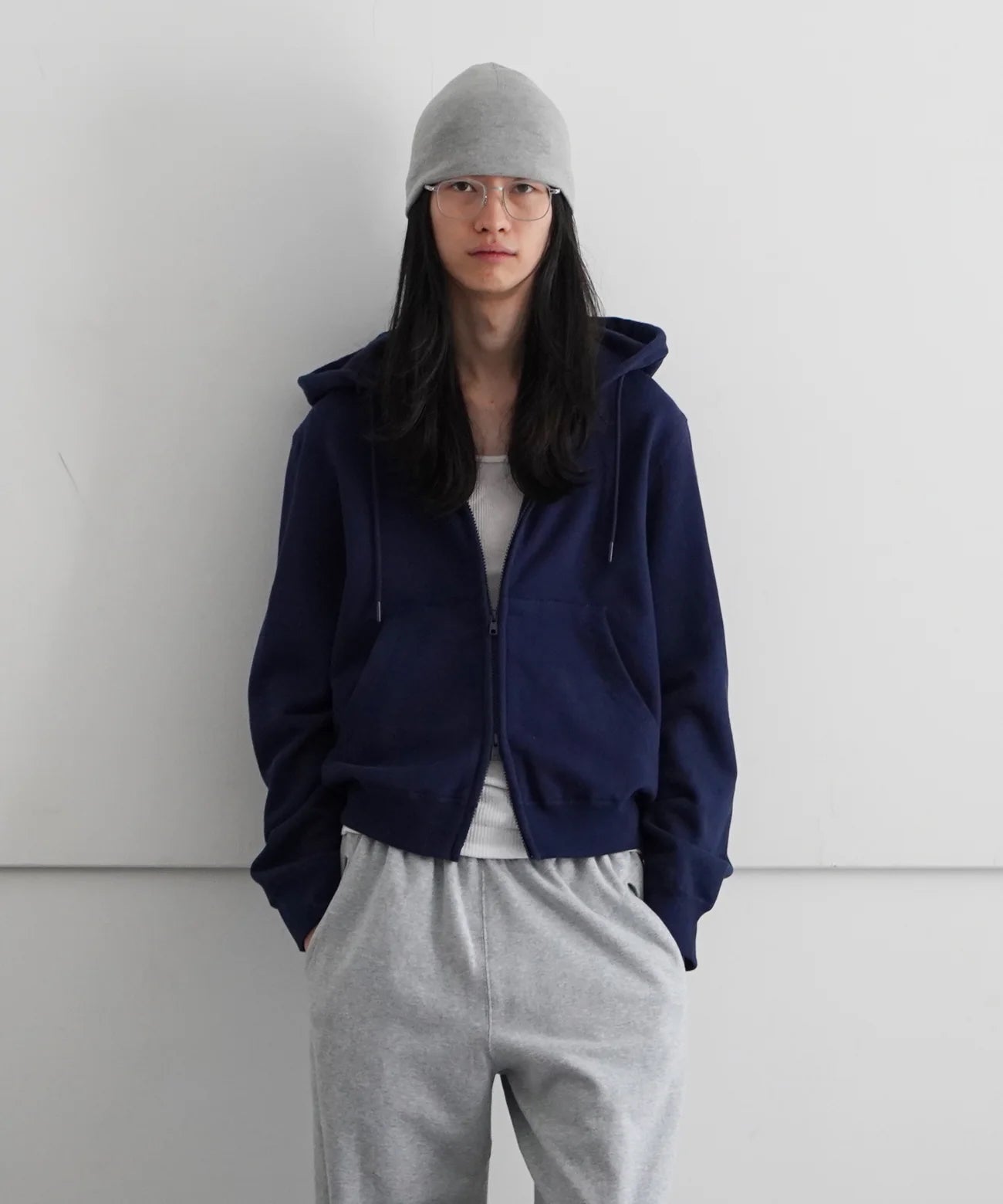 KAIKO Double zip parka "BROWN"