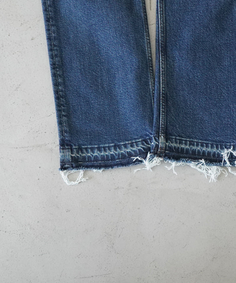 GANNI Stretch future denim carri belt "MBLUEVINTG"