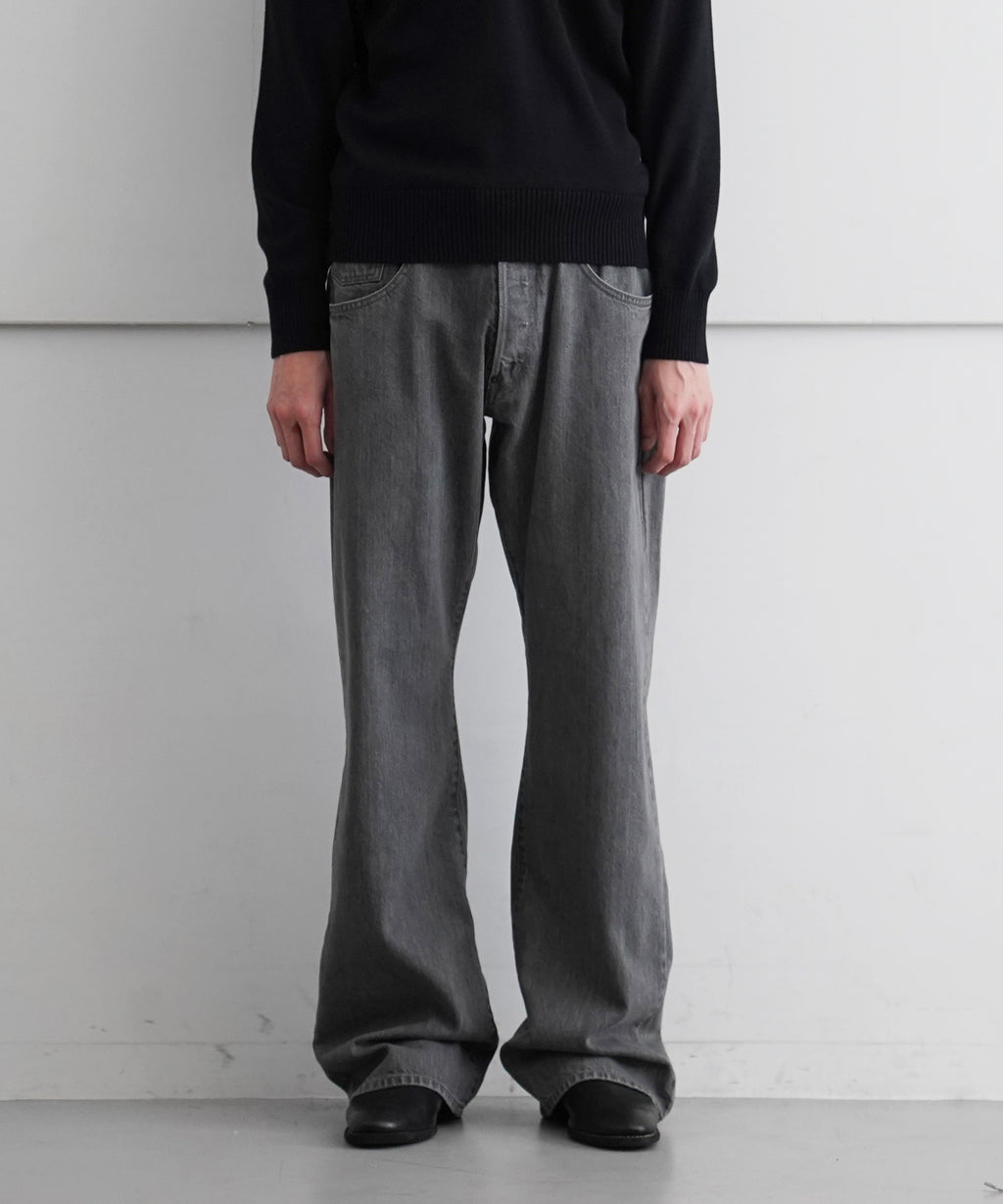 SOSHIOTSUKI【ソウシオオツキ】the front lowrised denim pant 
