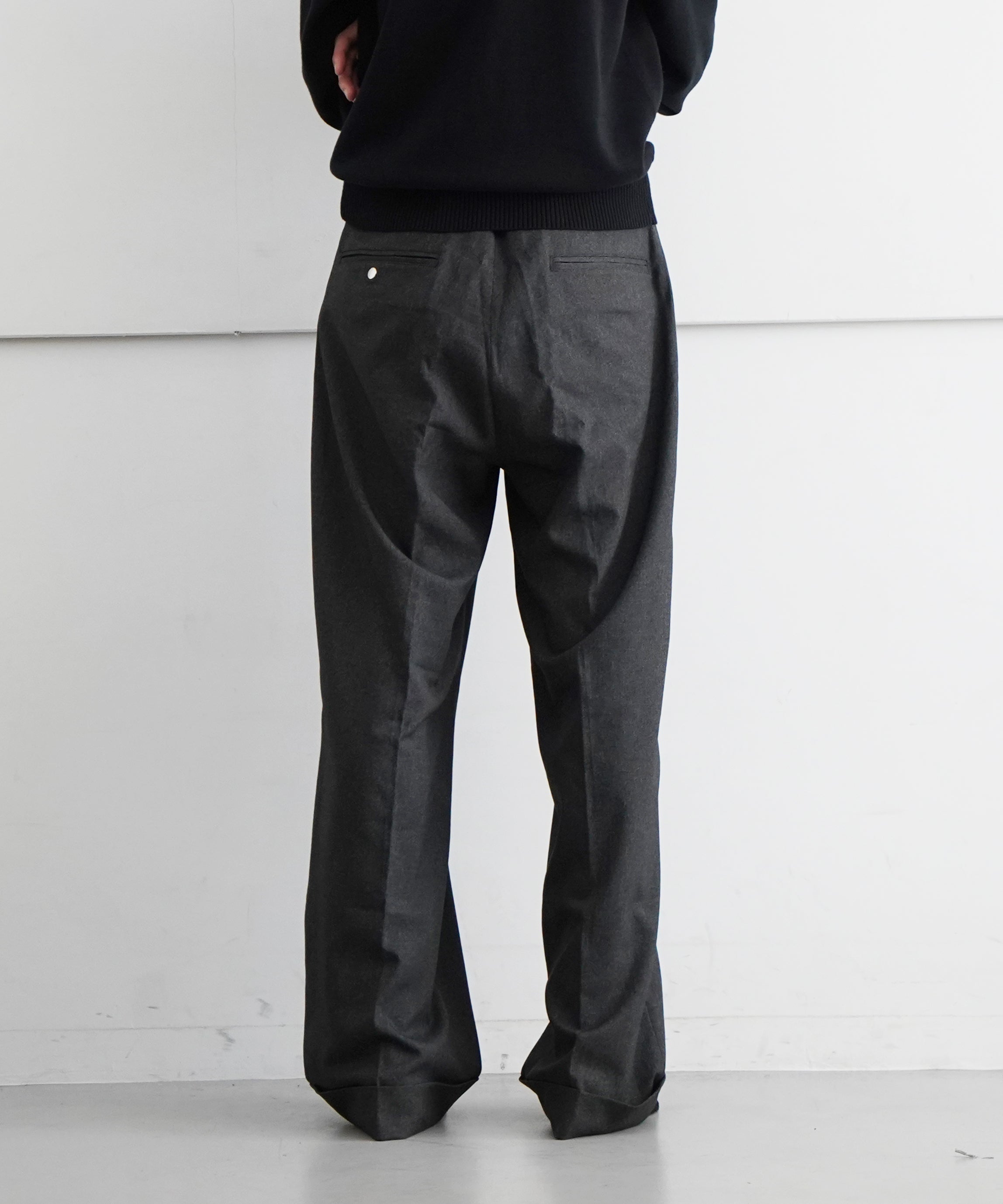 KAIKO WIDE SLACKS "GRAY"