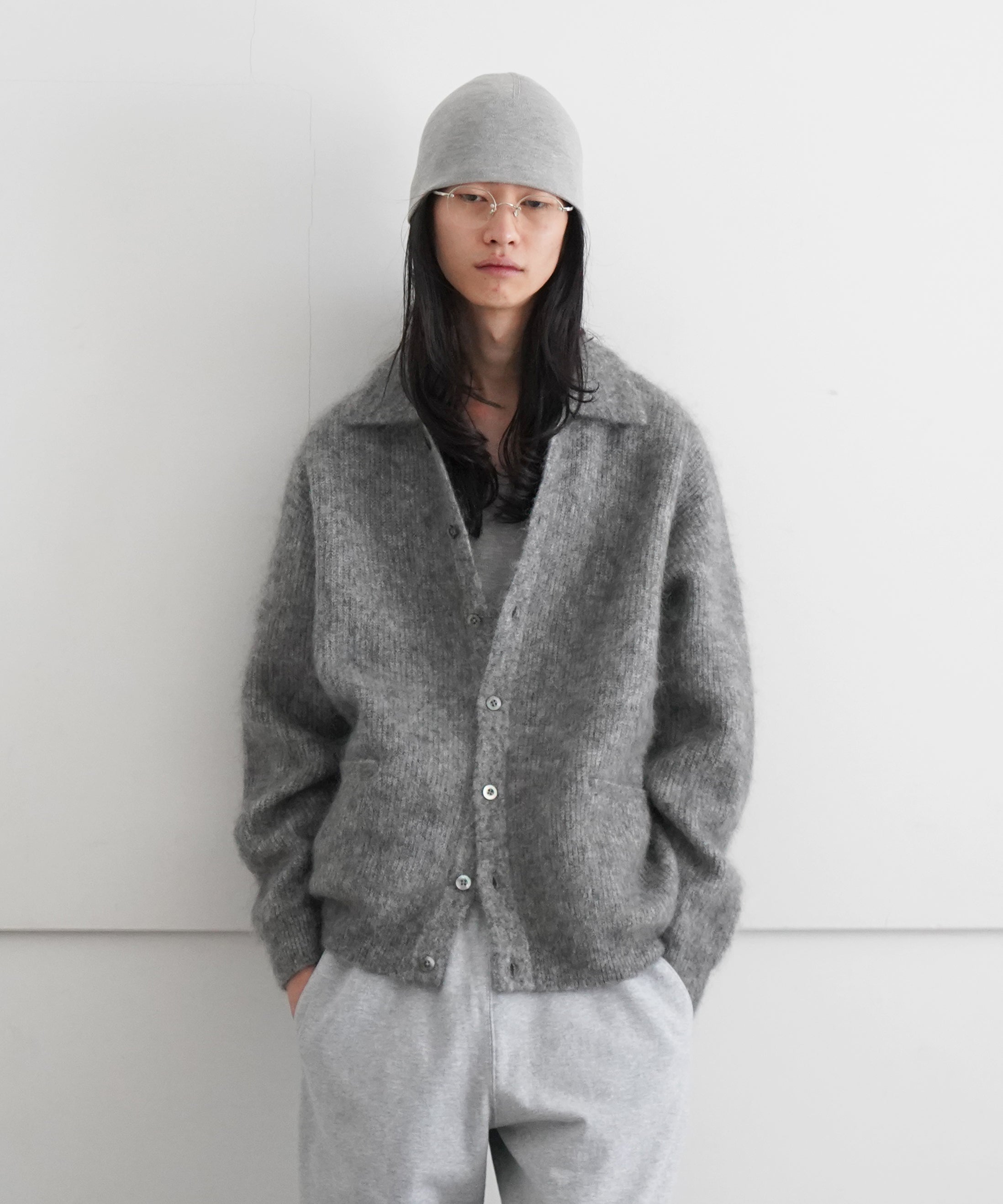 crepuscule Mohair polo Neck "T.Gray"