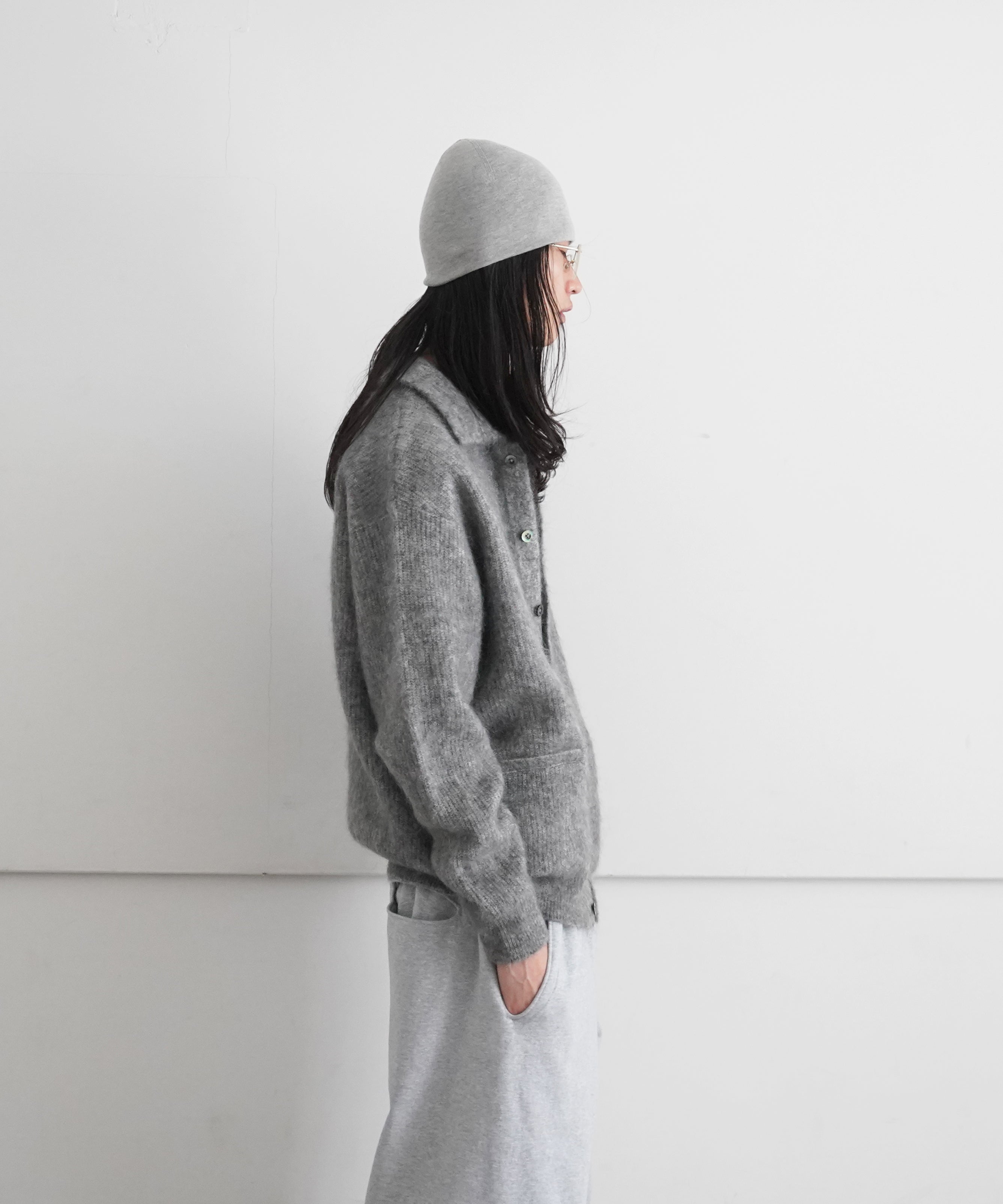 crepuscule Mohair polo Neck "T.Gray"