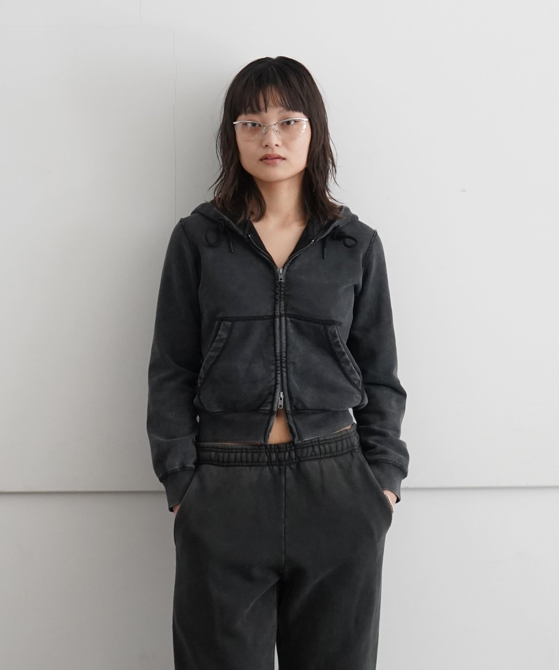 KAIKO DOUBLE ZIP PARKA "FADED BLACK"