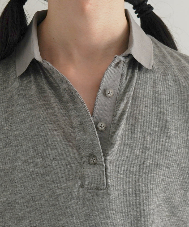 entire studios Ls polo "SILVER GRAIN"