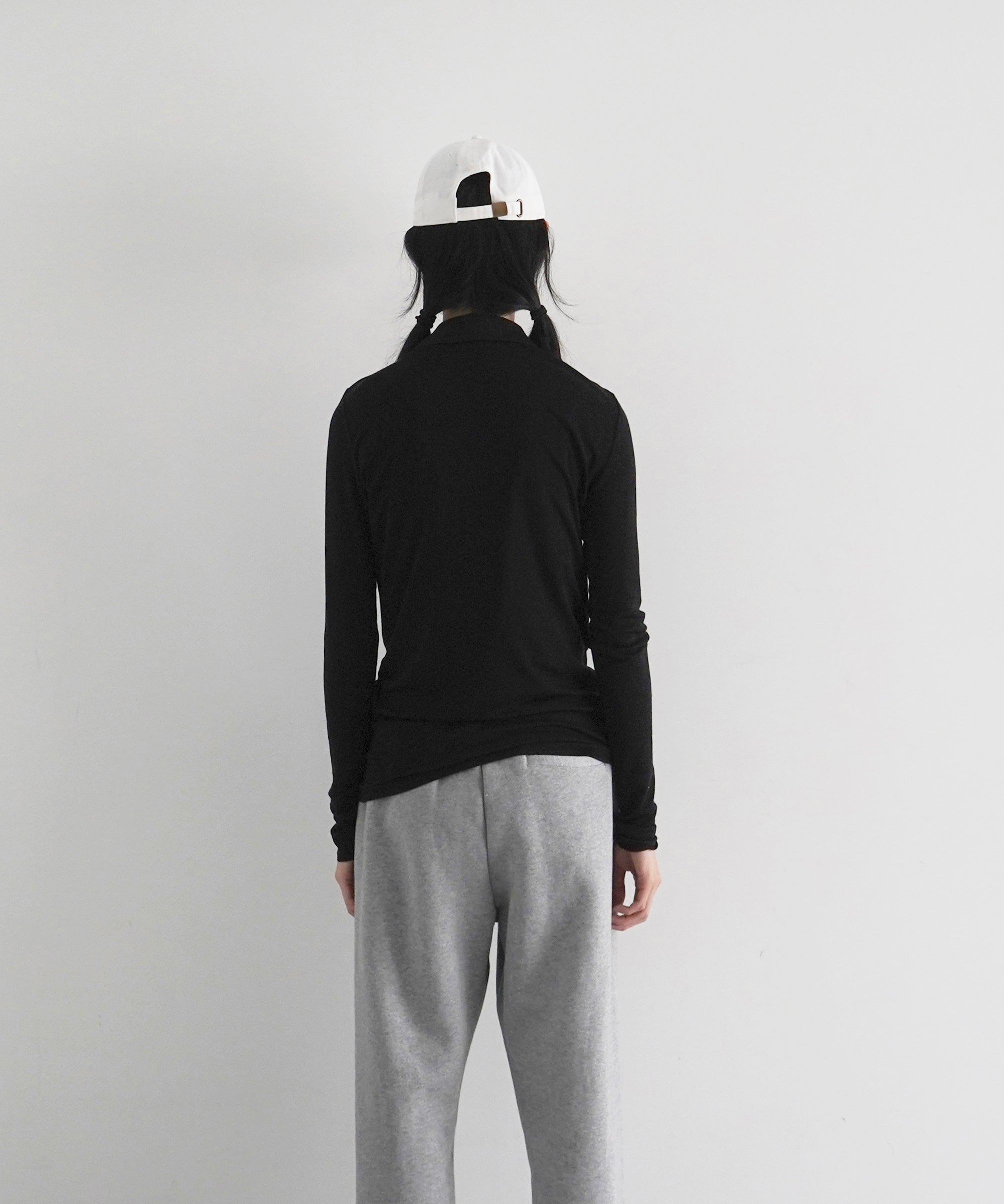 ENTIRE STUDIOS Ls polo "BLACK"