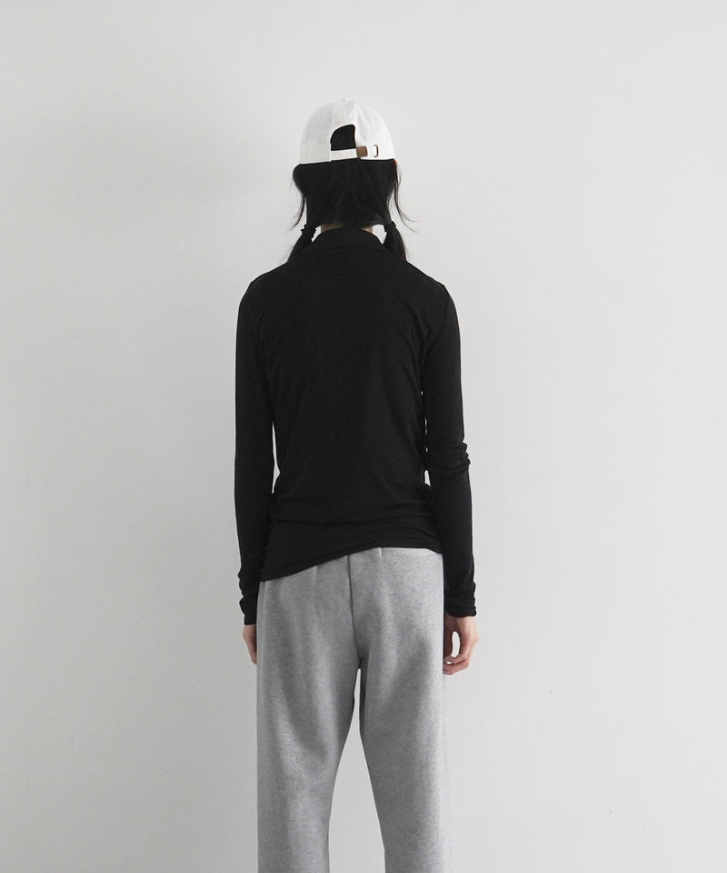 entire studios Ls polo "BLACK"
