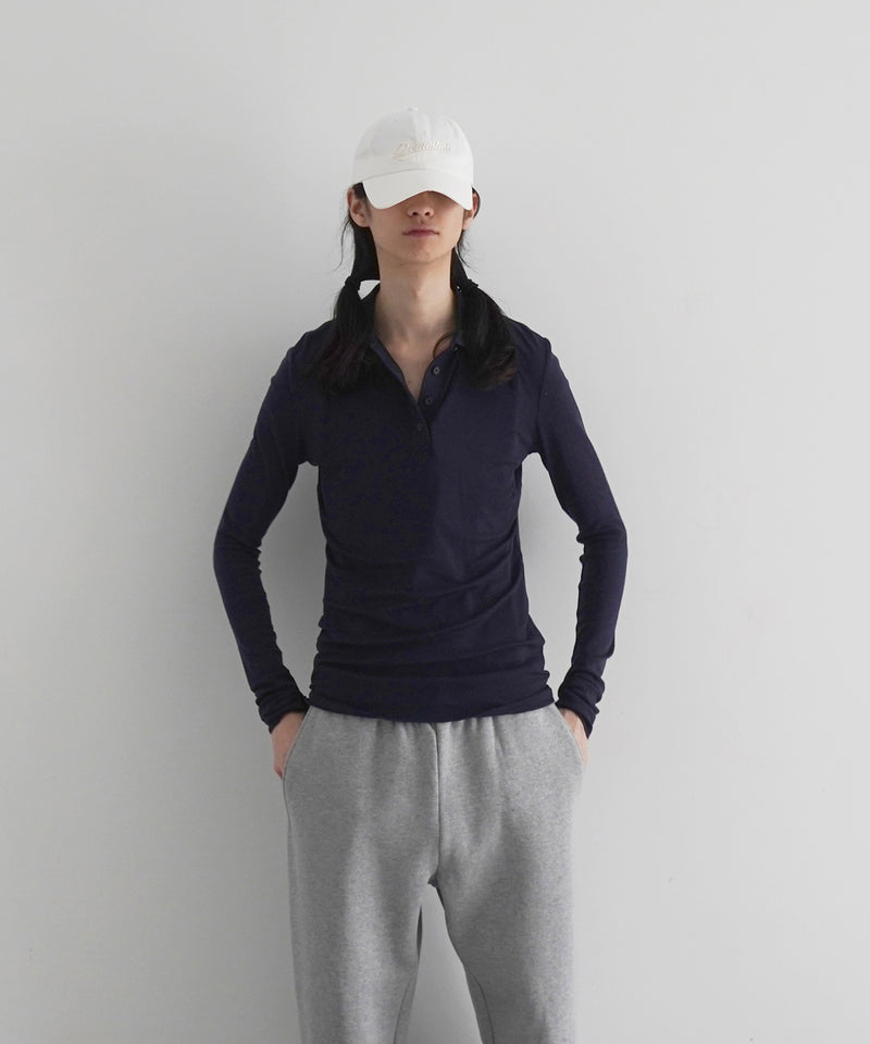 entire studios Ls polo "BLACK"