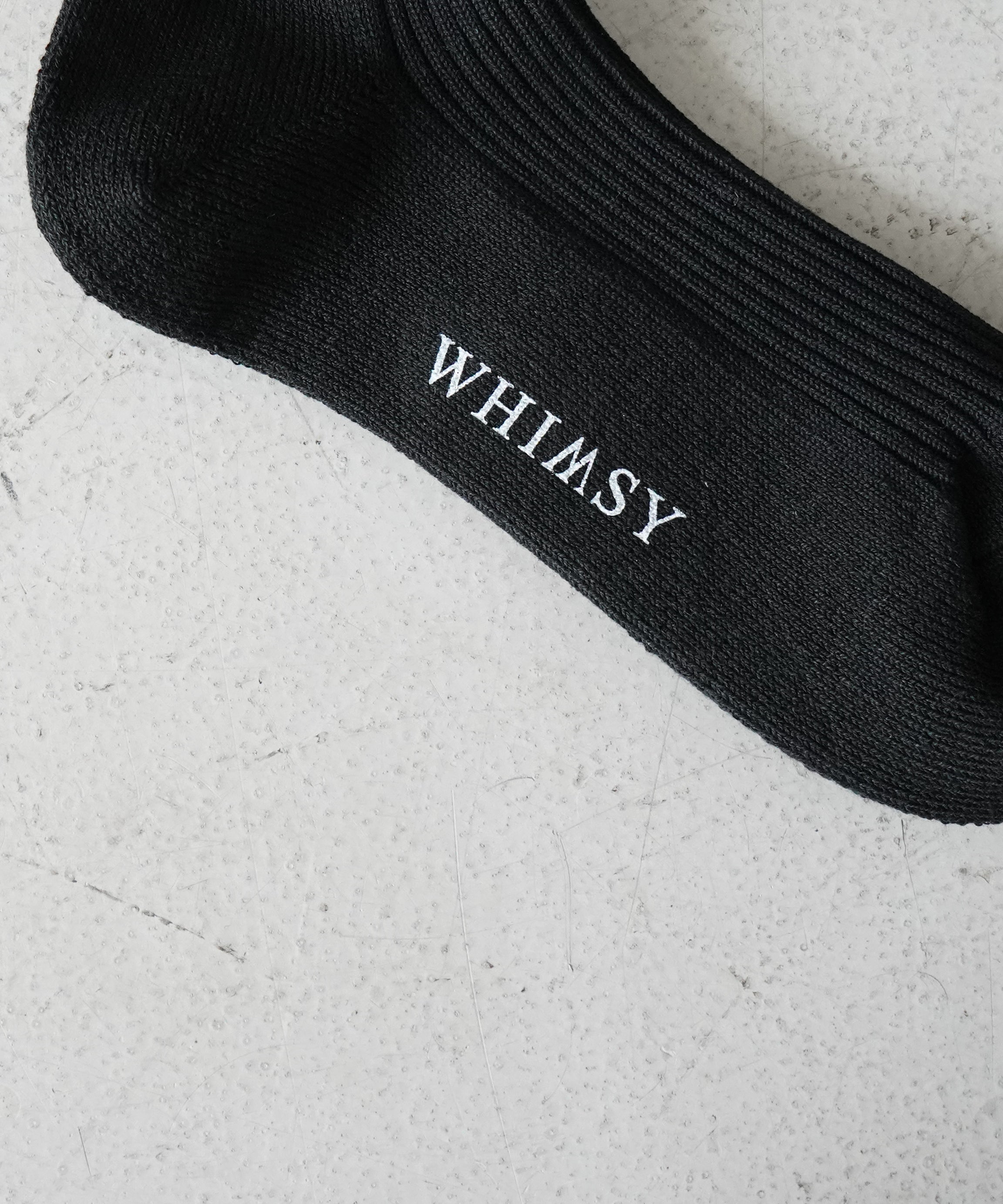 Whimsy Emjay socks "BLACK"