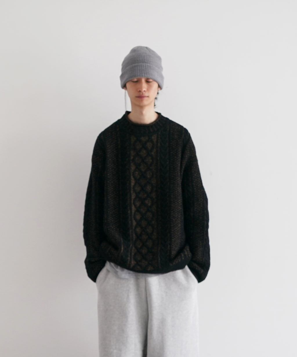 reverve【リバーブ】Cable jaquard knit 