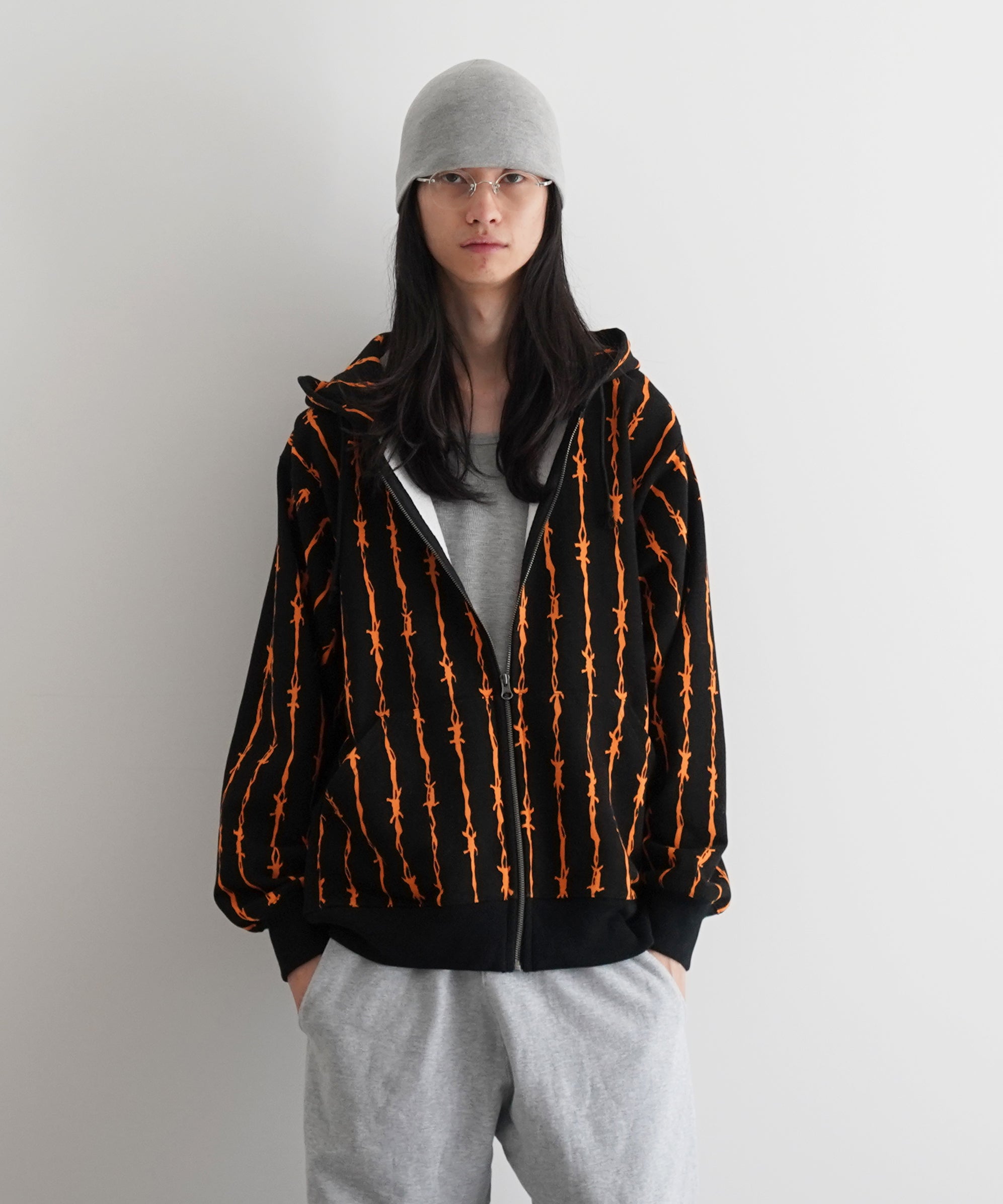 送料無料 いくらから PAN【コットンパン】v.i.p.z.p exclusive】COTTON zip parka up トップス