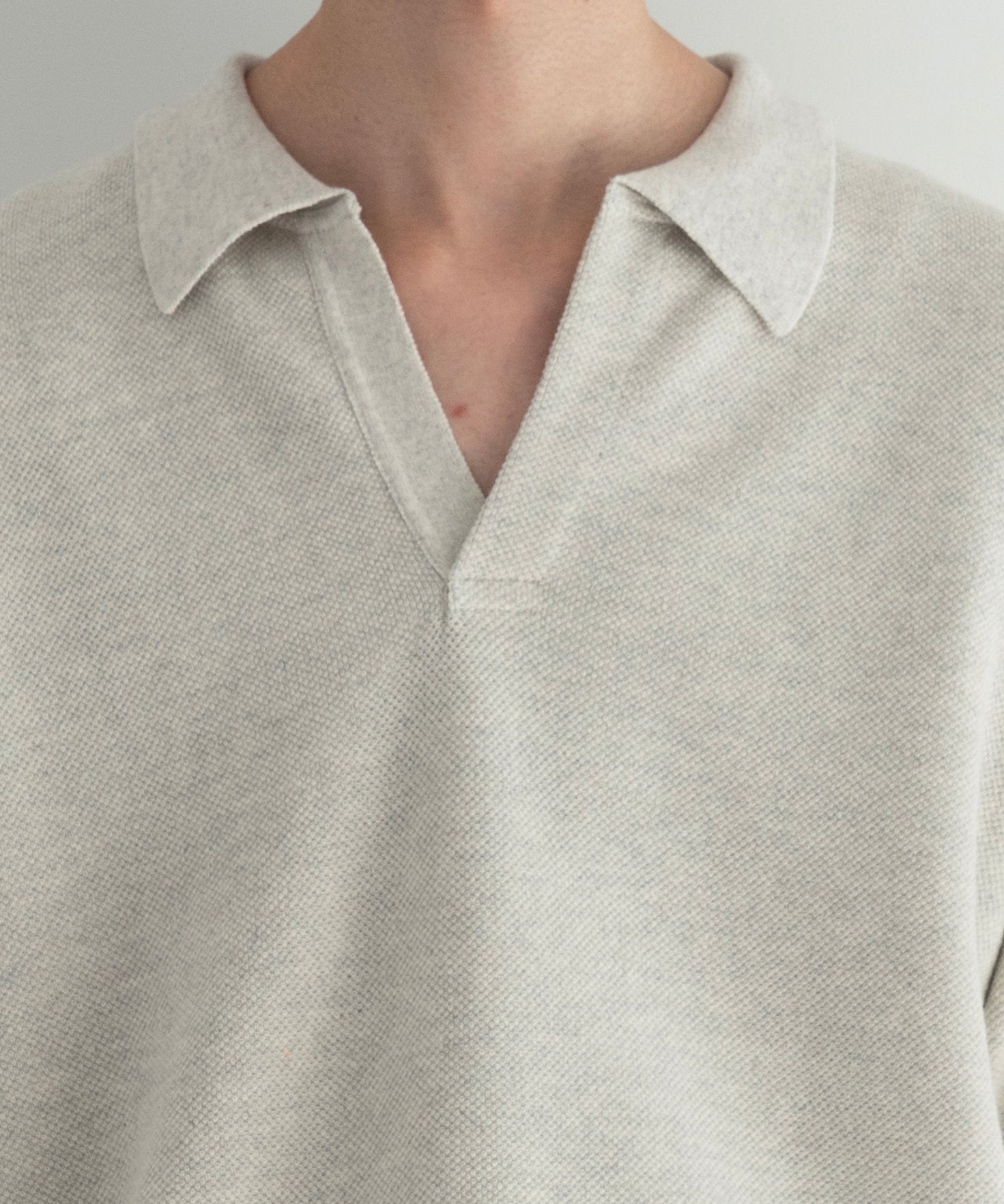 crepuscule Co/wo moss stitch skipper "L.GRAY"