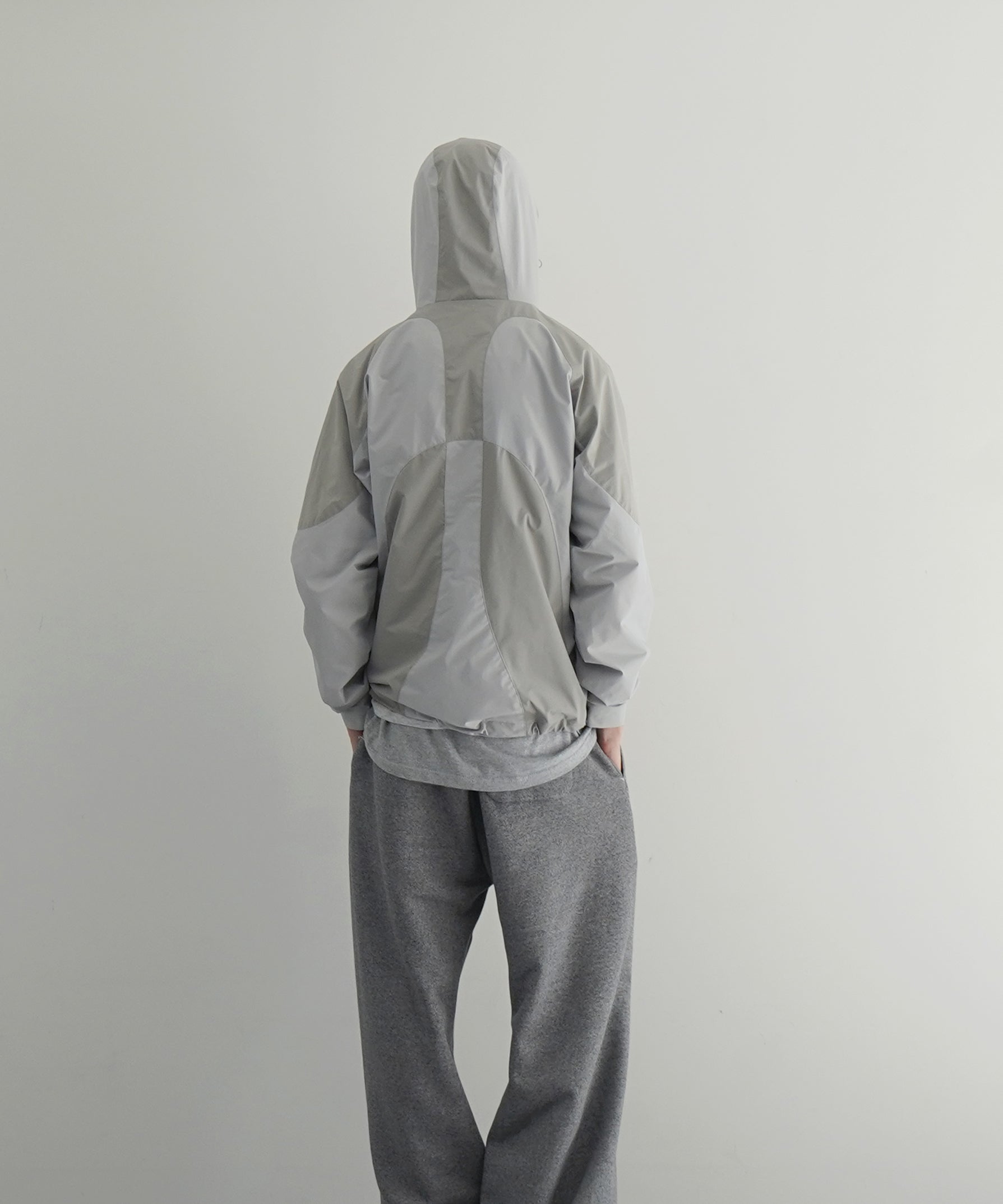 FAF(FAKE AS FLOWERS) Weather shell jacket "GRAY"