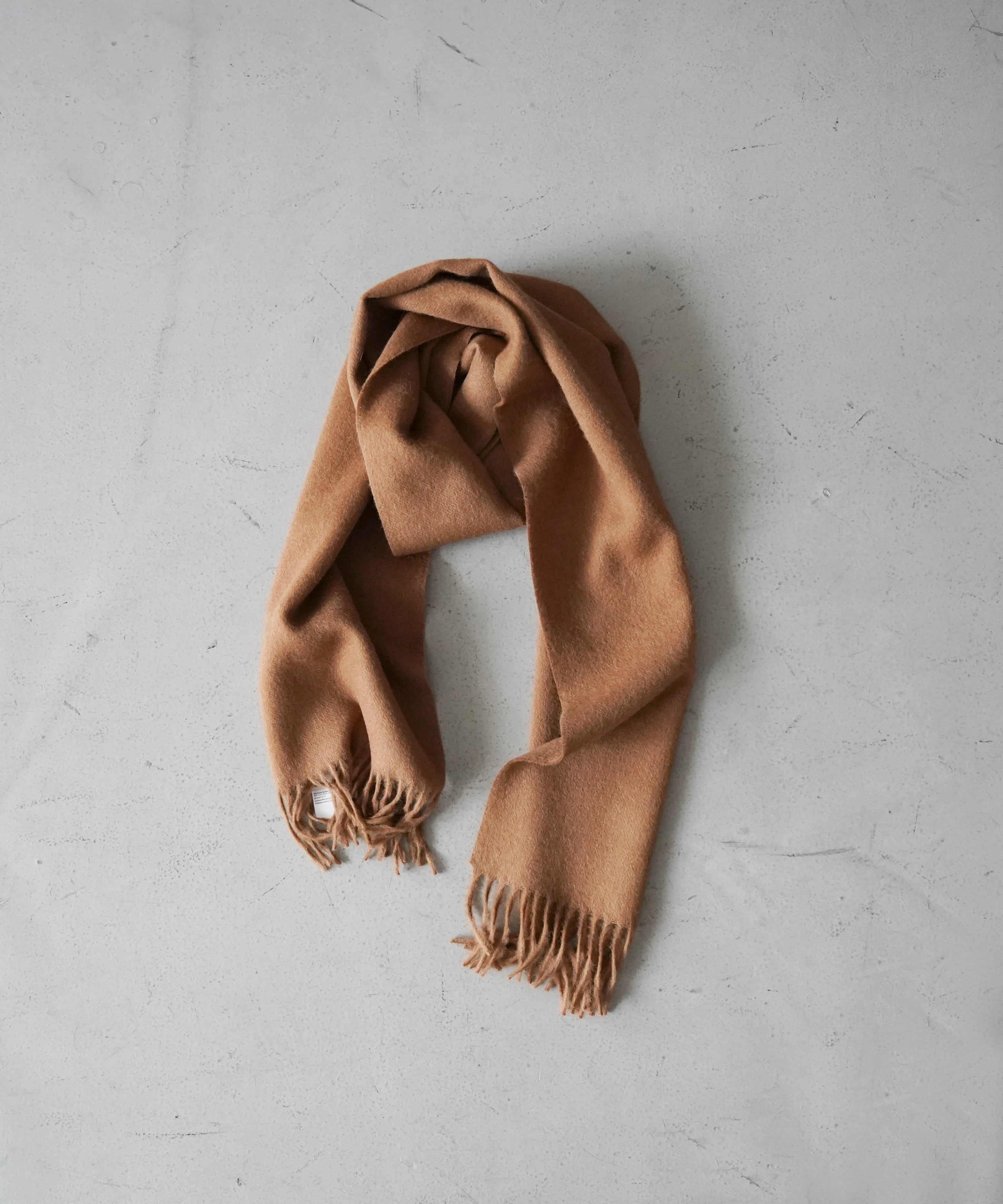 THE INOUE BROTHERS Brushed Scarf "LIGHT GREY"