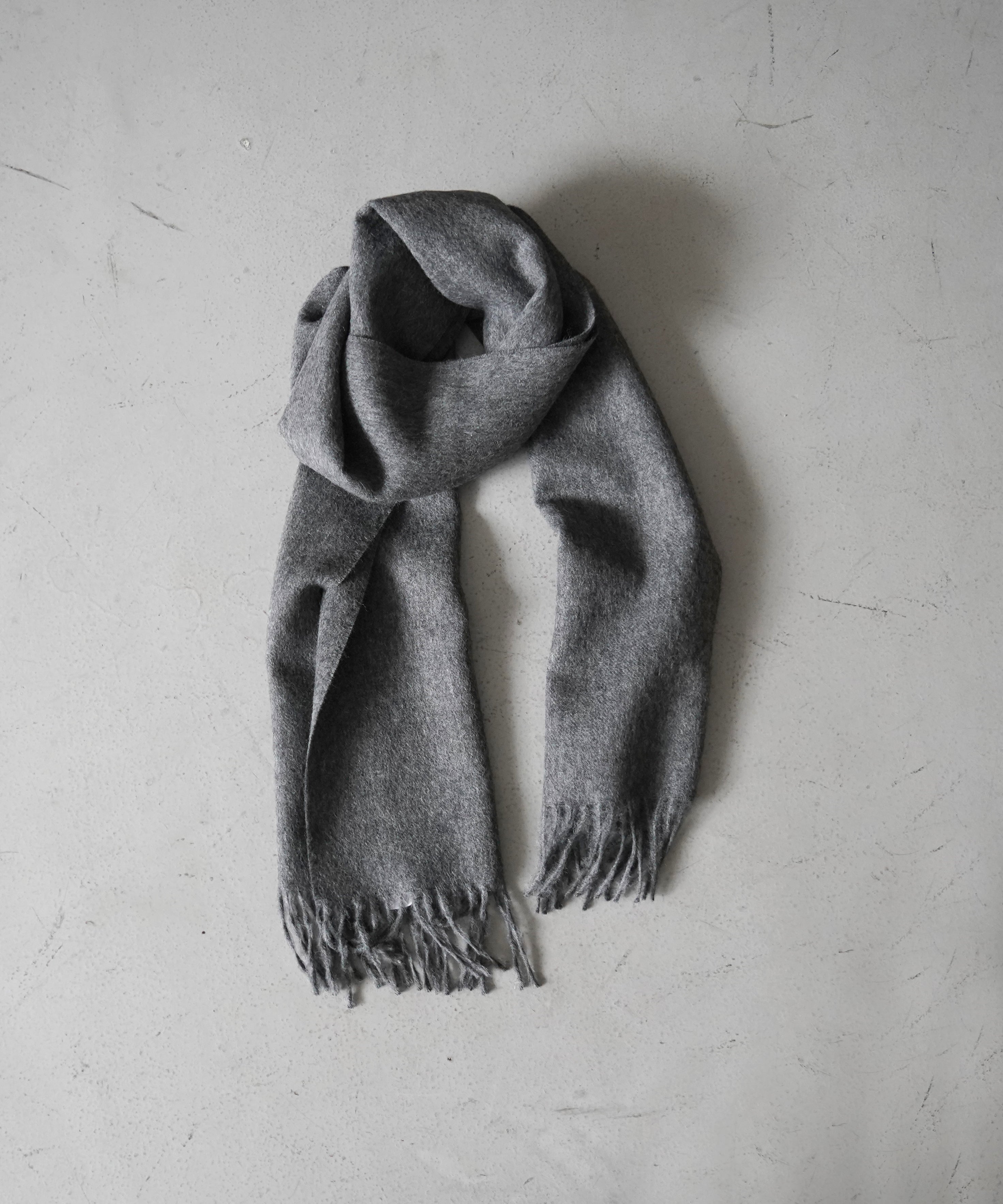 THE INOUE BROTHERS Brushed Scarf "ORANGE"