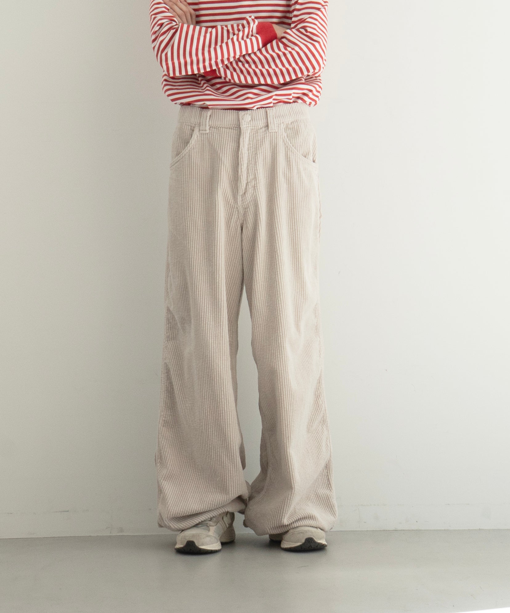 パンツ KAIKO Colored cord flares \