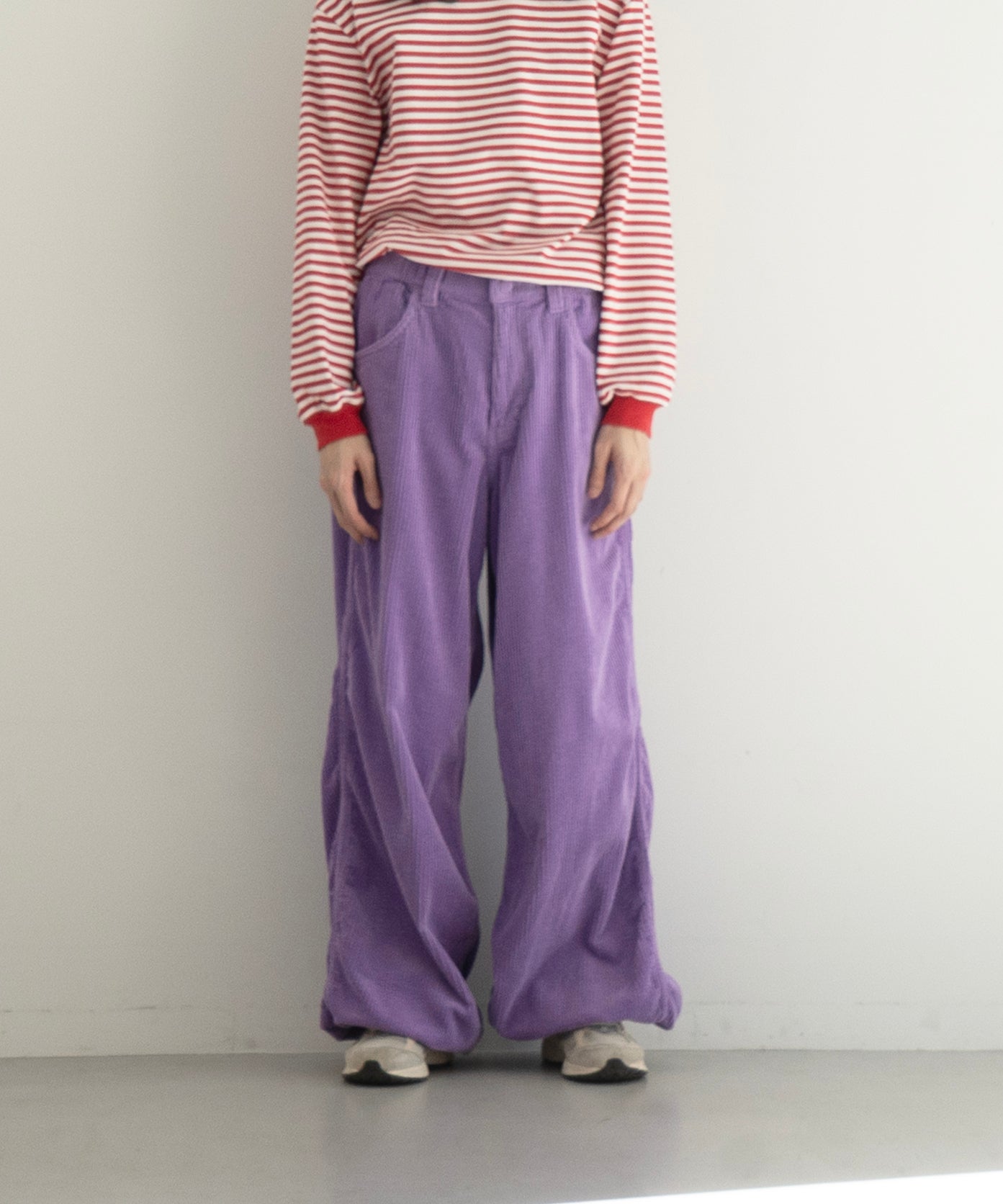 KAIKO Colored corduroy wide pants 