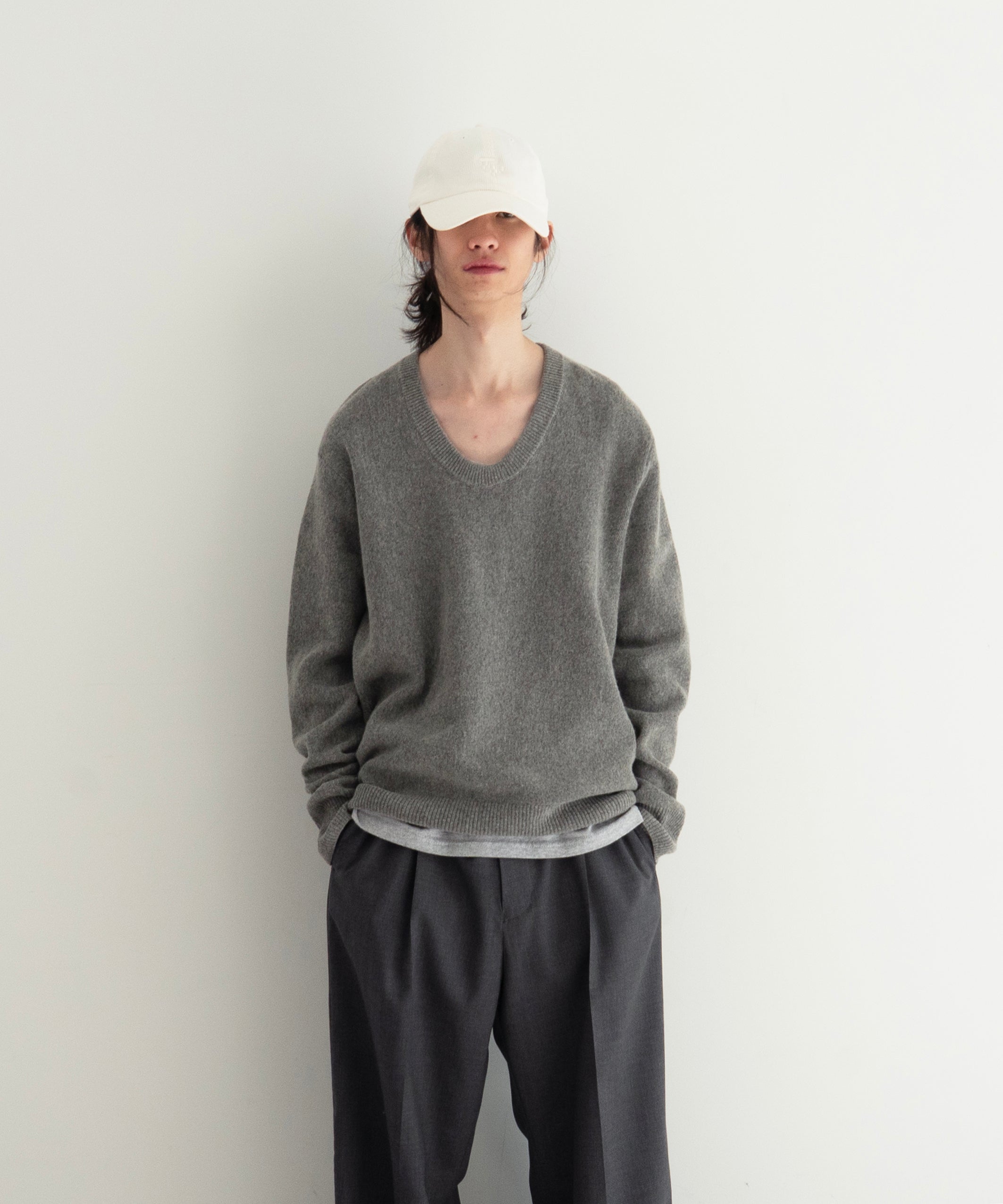 LINDER SPORT Thin u-neck "WHITE"