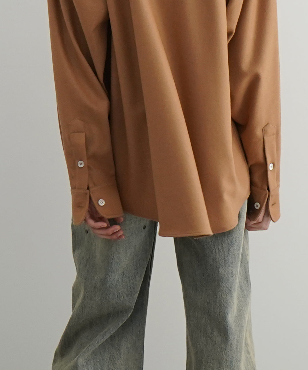 MARNI RELAXED-FIT WOOL SHIRT "BEIGE"