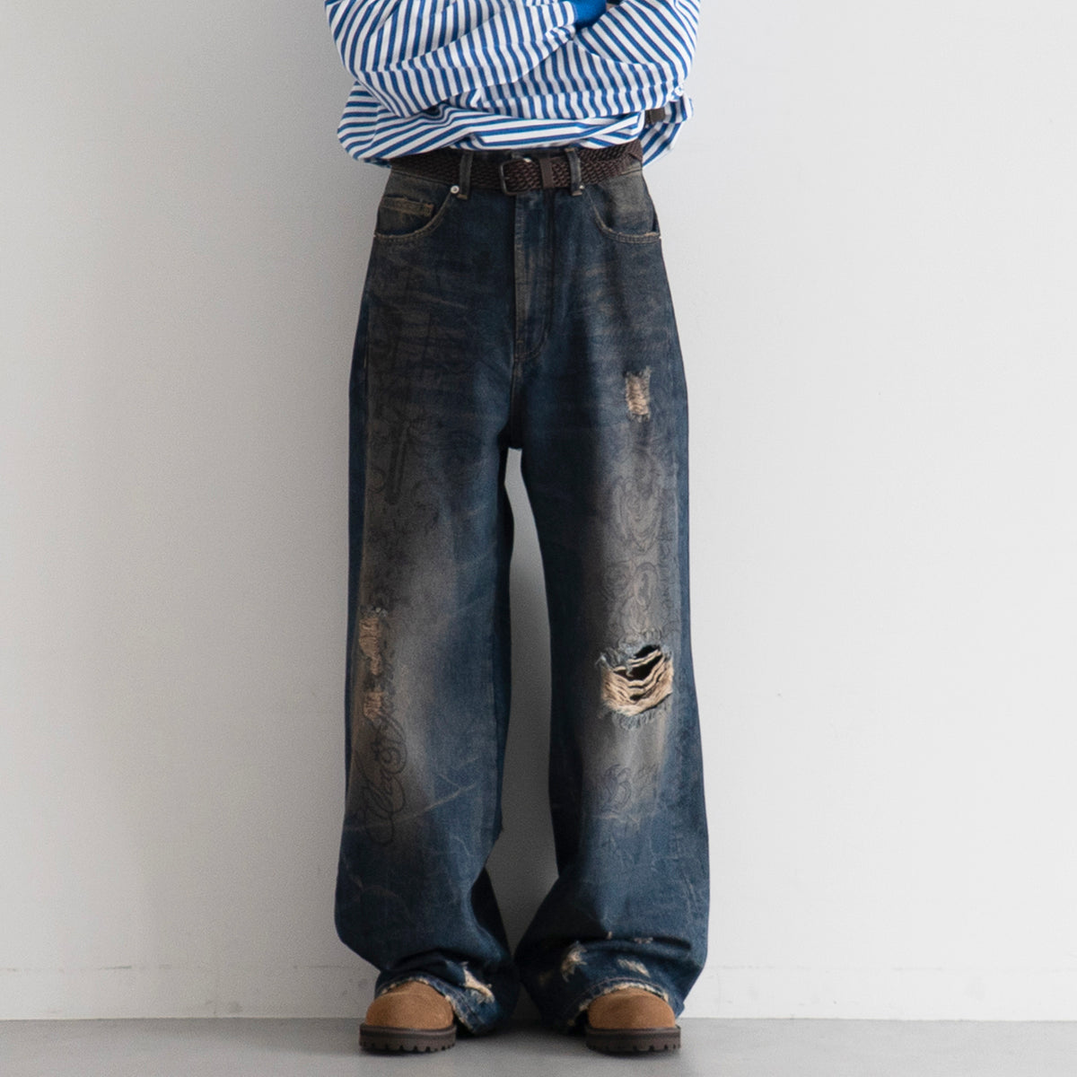 パンツ Sex&Jeans TATTOO JEANS / DARK 28inc Sex&Jeans【セックスアンドジーンズ】Tattoo jeans 