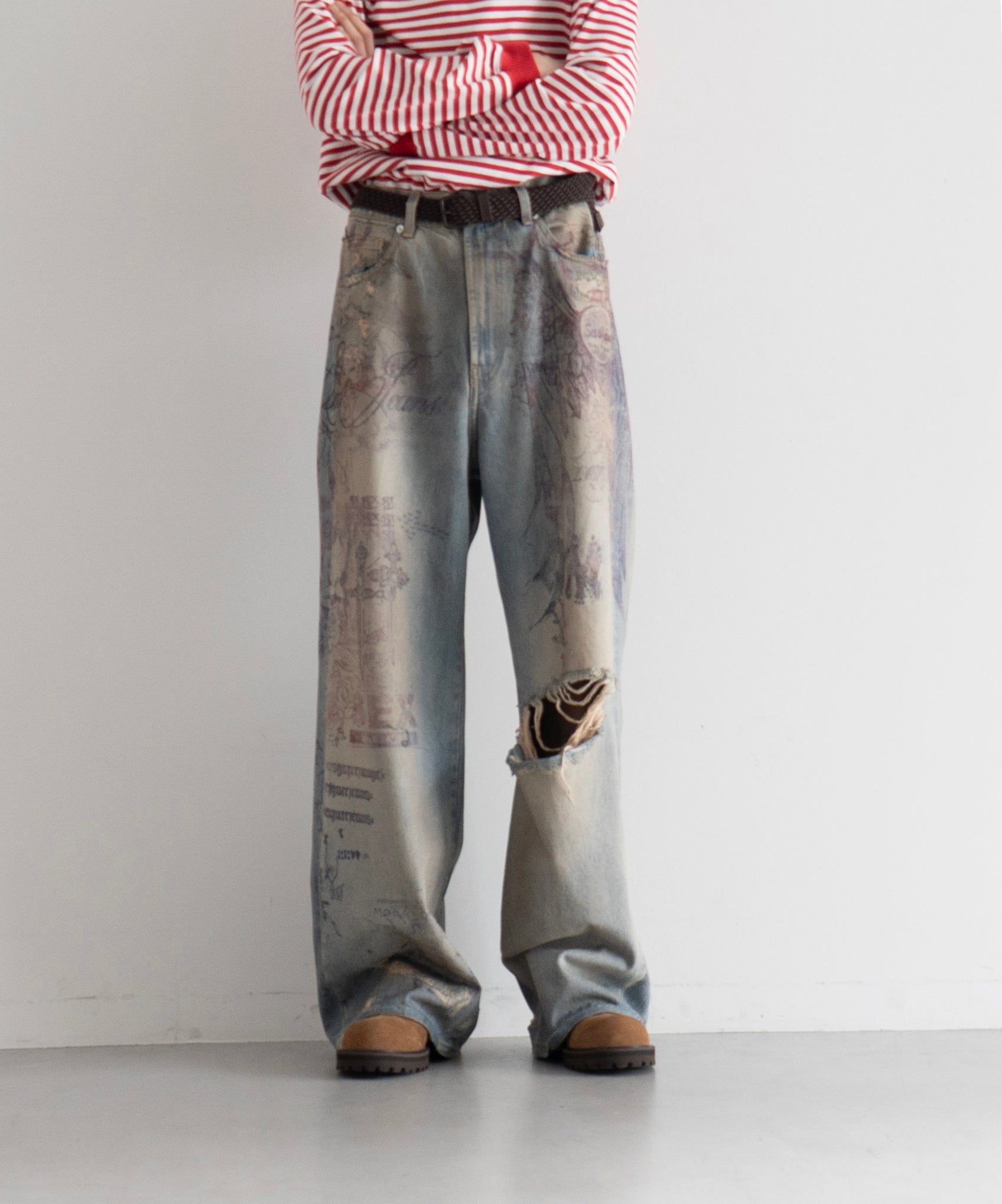 パンツ Sex&Jeans TATTOO JEANS / DARK 28inc Sex&Jeans【セックスアンドジーンズ】Tattoo jeans 